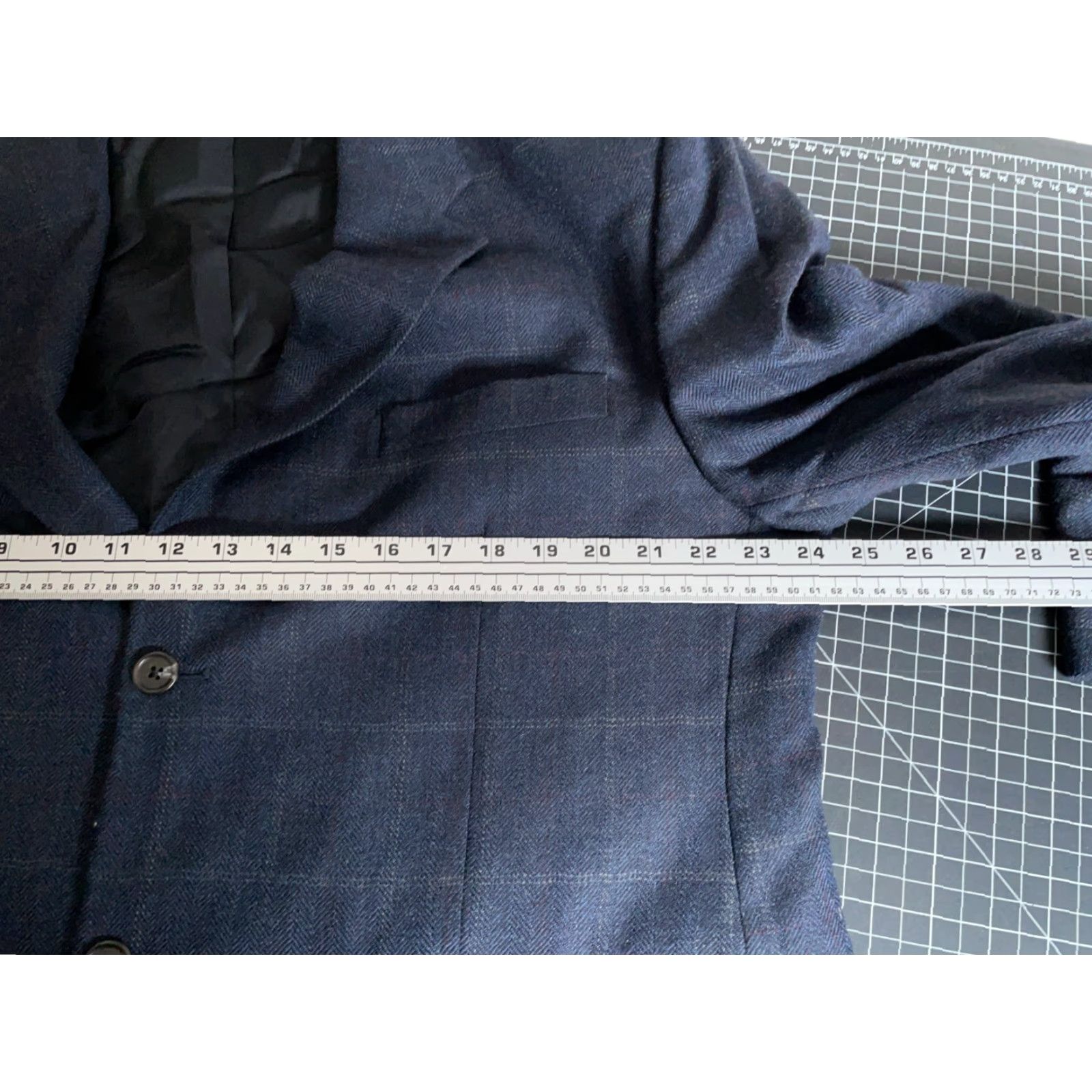 Ralph Lauren Lauren Ralph Lauren Blazer Men 44 Short Dark Blue Wool Notch Lapel Two-Button Single-Breasted Size US 44 / EU 60 - 6 Thumbnail