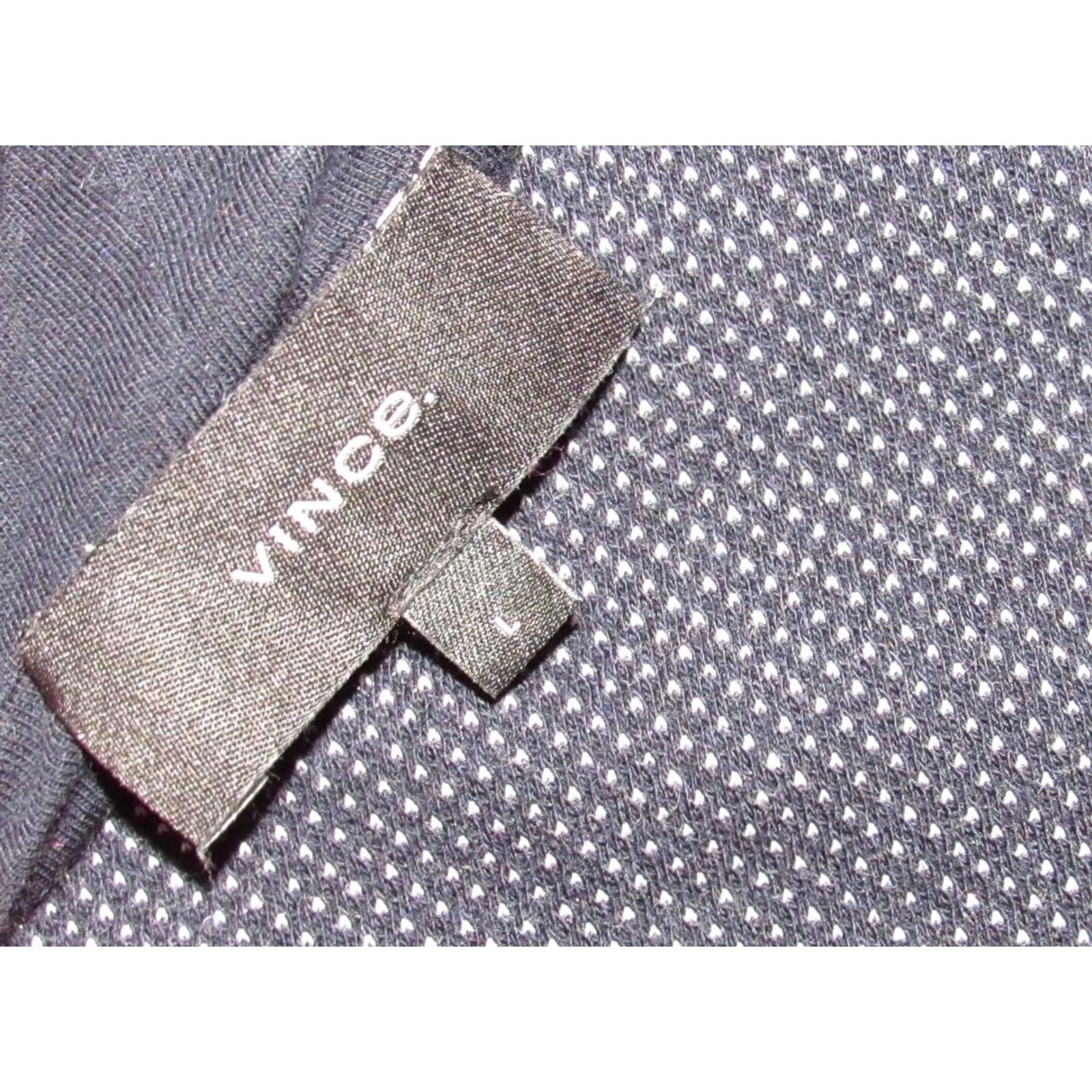 Vince Vince Navy Blue Cotton Birdseye Full Zip Hooded Sweater Large Mens Size US L / EU 52-54 / 3 - 3 Thumbnail