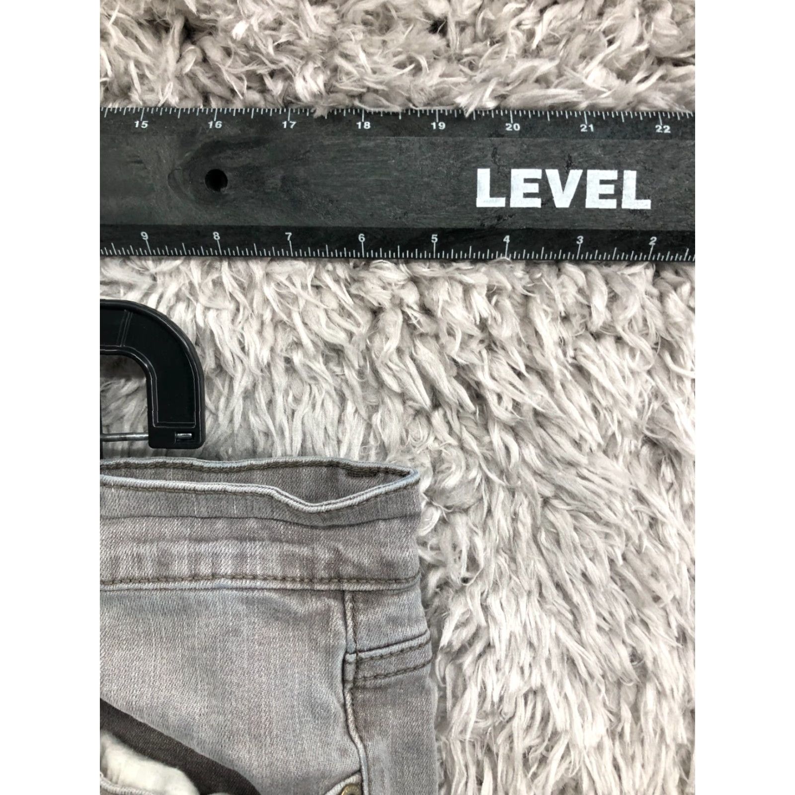 Vintage Flypaper Jeans Slim Straight 38x30 Mens Mid Gray Solid Denim 5-Pocket Modern Classic Size US 38 / EU 54 - 2 Thumbnail
