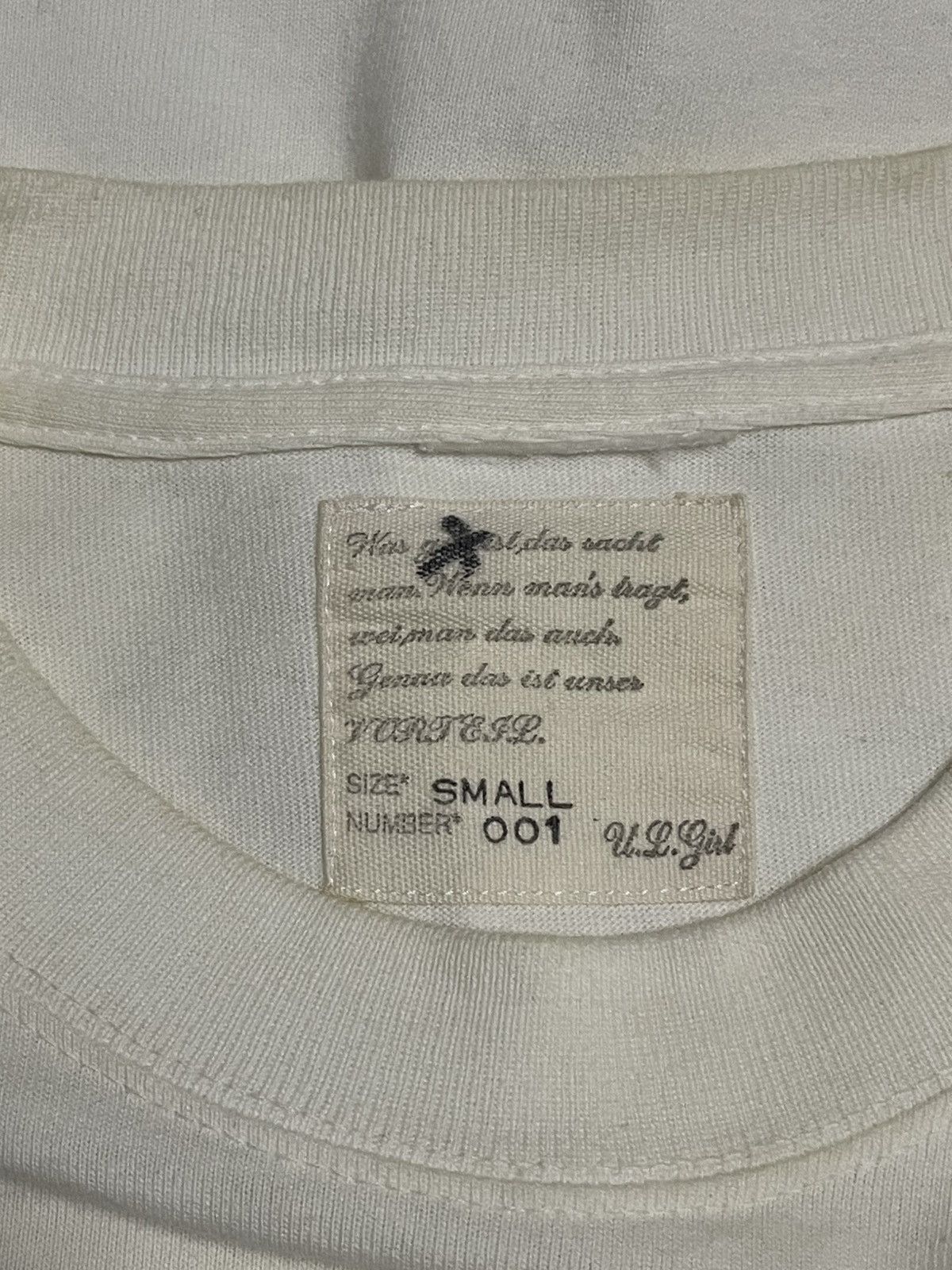 Vintage Vintage Japan Designer Vortell War With Kiamots Arabic Tee Size US S / EU 44-46 / 1 - 10 Thumbnail