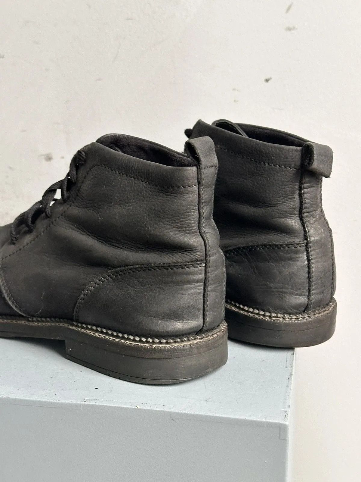 Vintage Leather vintage low-top boots lace-up MoMA classic style Size US 12 / EU 45 - 8 Thumbnail