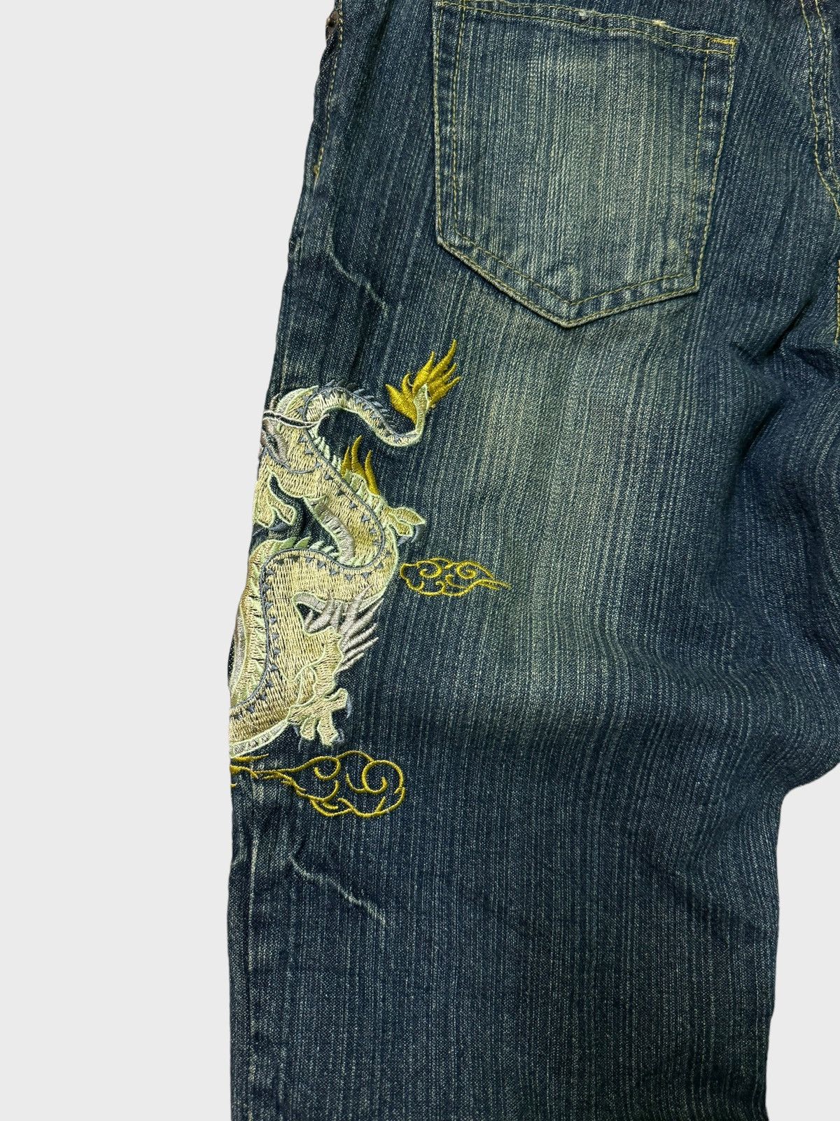 Vintage VINTAGE JAPANESE TRADITION SOLBERRY DRAGON EMBROIDERED DENIM Size US 30 / EU 46 - 14 Thumbnail