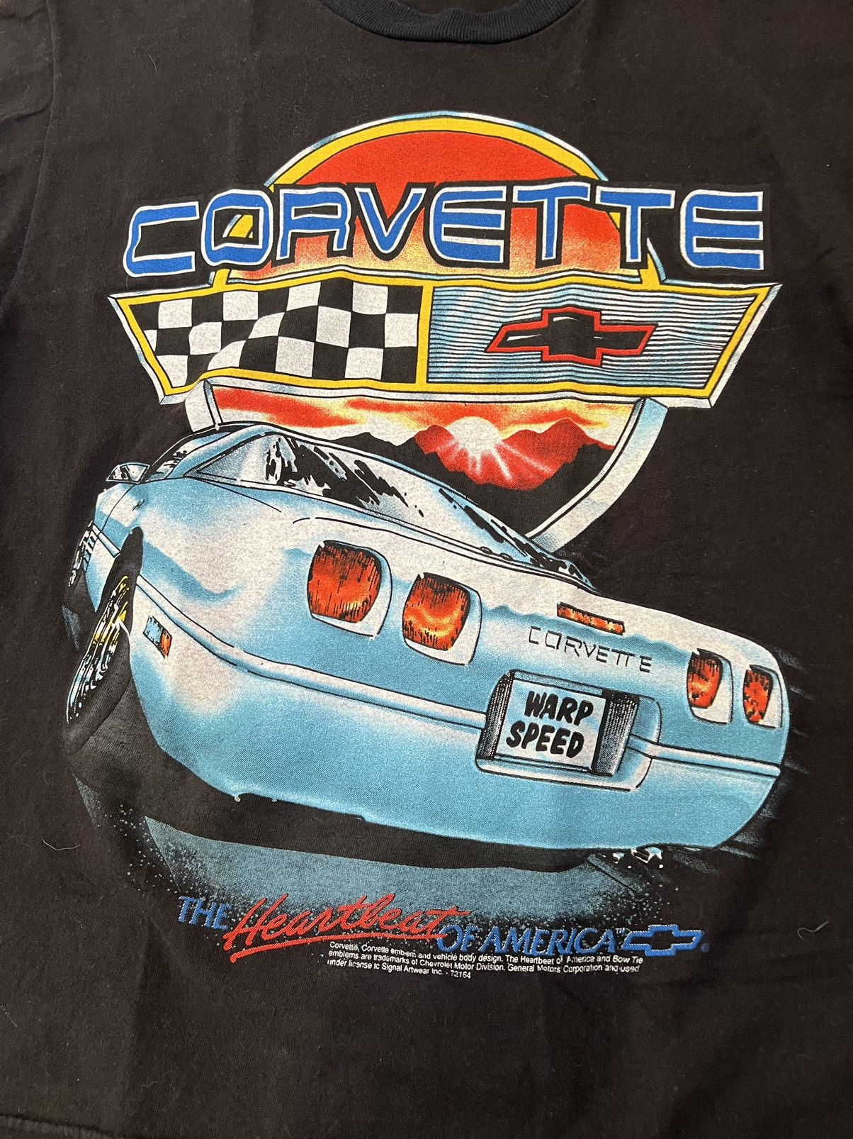 Chevrolet Vintage corvette the heartbeat of america signal sports tee Size US M / EU 48-50 / 2 - 4 Thumbnail