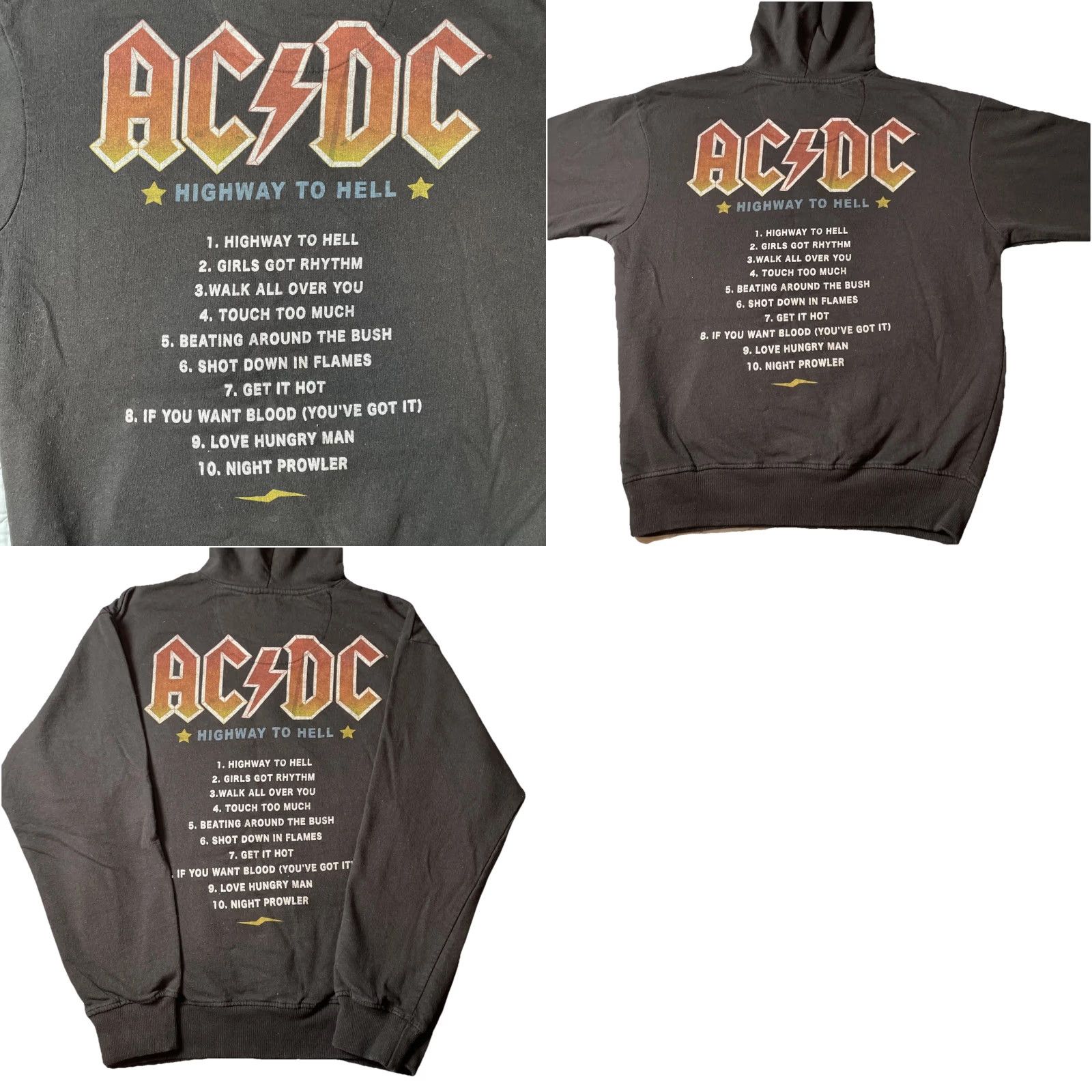 Vintage VINTAGE AC/DC Highway To Hell Hoodie Sweatshirt Mens M Black Rock N Roll Band Merch Size US M / EU 48-50 / 2 - 8 Thumbnail
