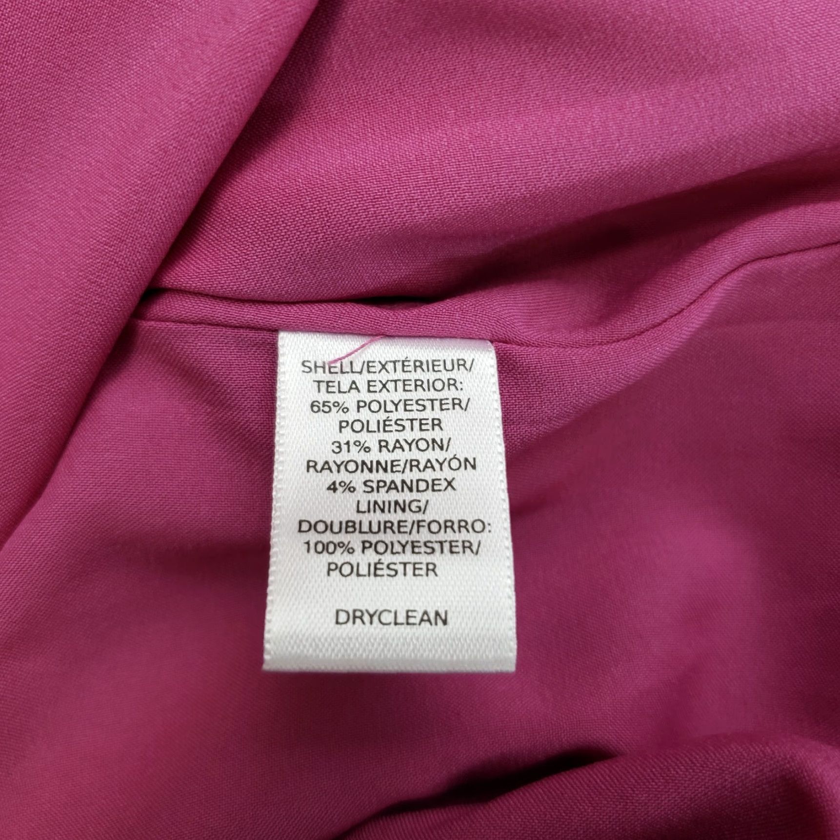 Loft VINTAGE LOFT Ann Taylor LOFT Womens Skirt Sz 2 Solid Pink Scallop Hem Side Zip Short Pencil Womens Size 26" / US 2 / IT 38 - 4 Thumbnail