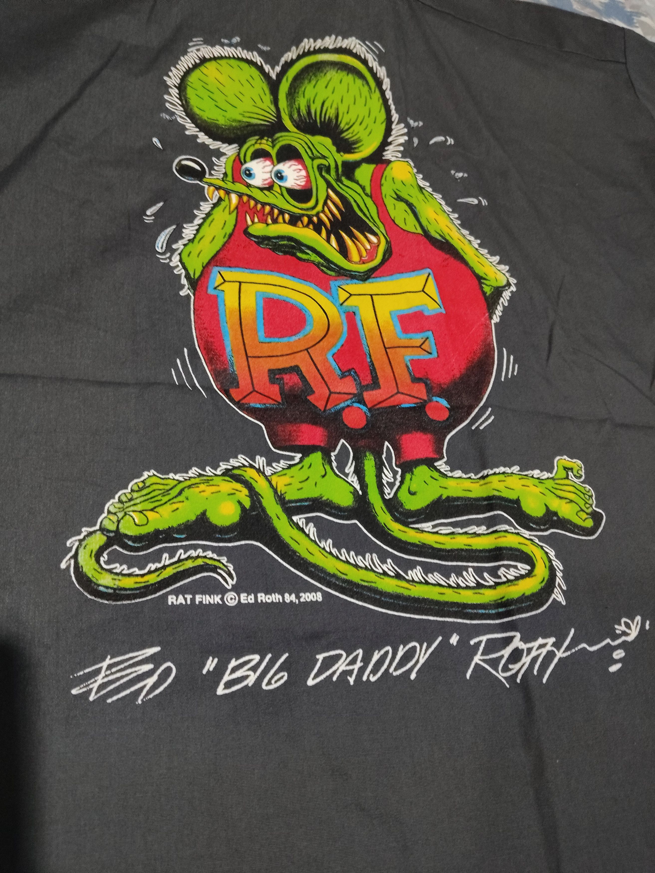 Dickies Dickens x rat Fink shirt button Size US XXL / EU 58 / 5 - 4 Thumbnail