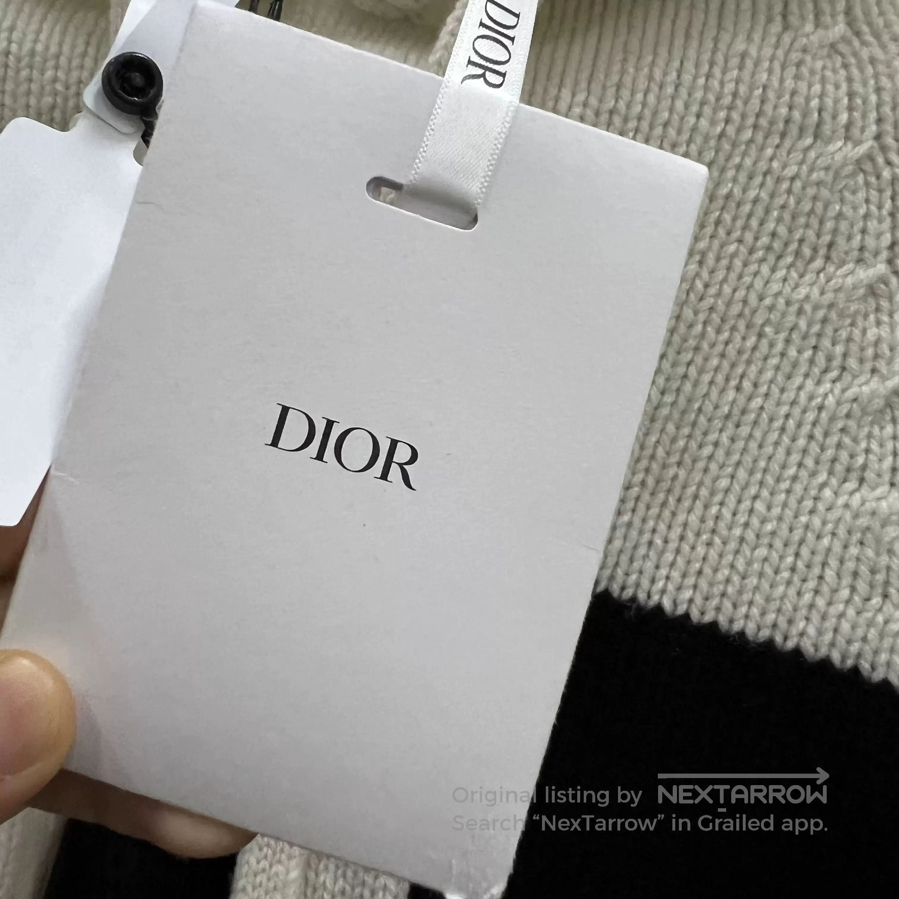 Dior Dior Colorblock Logo Cashmere Hoodie. Size XS / US 0-2 / IT 36-38 - 6 Thumbnail