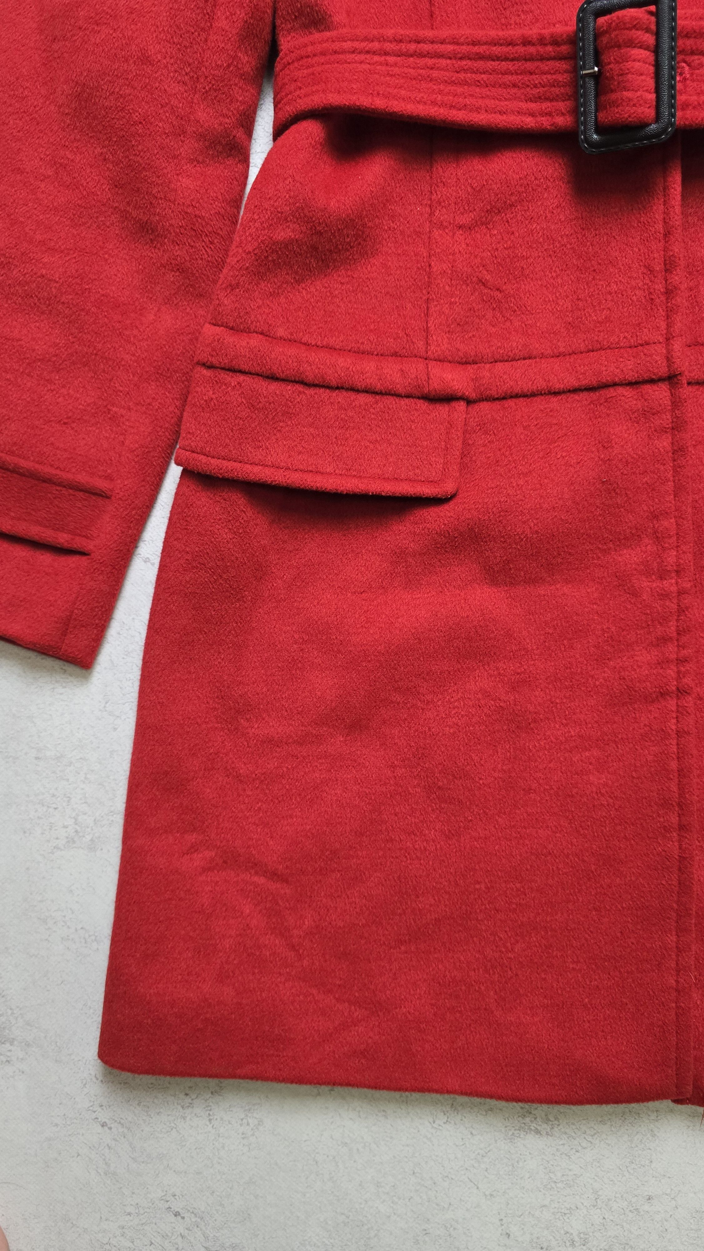 Burberry Burberry Women's Red Wool Belted Coat Size S / US 4 / IT 40 - 11 Thumbnail