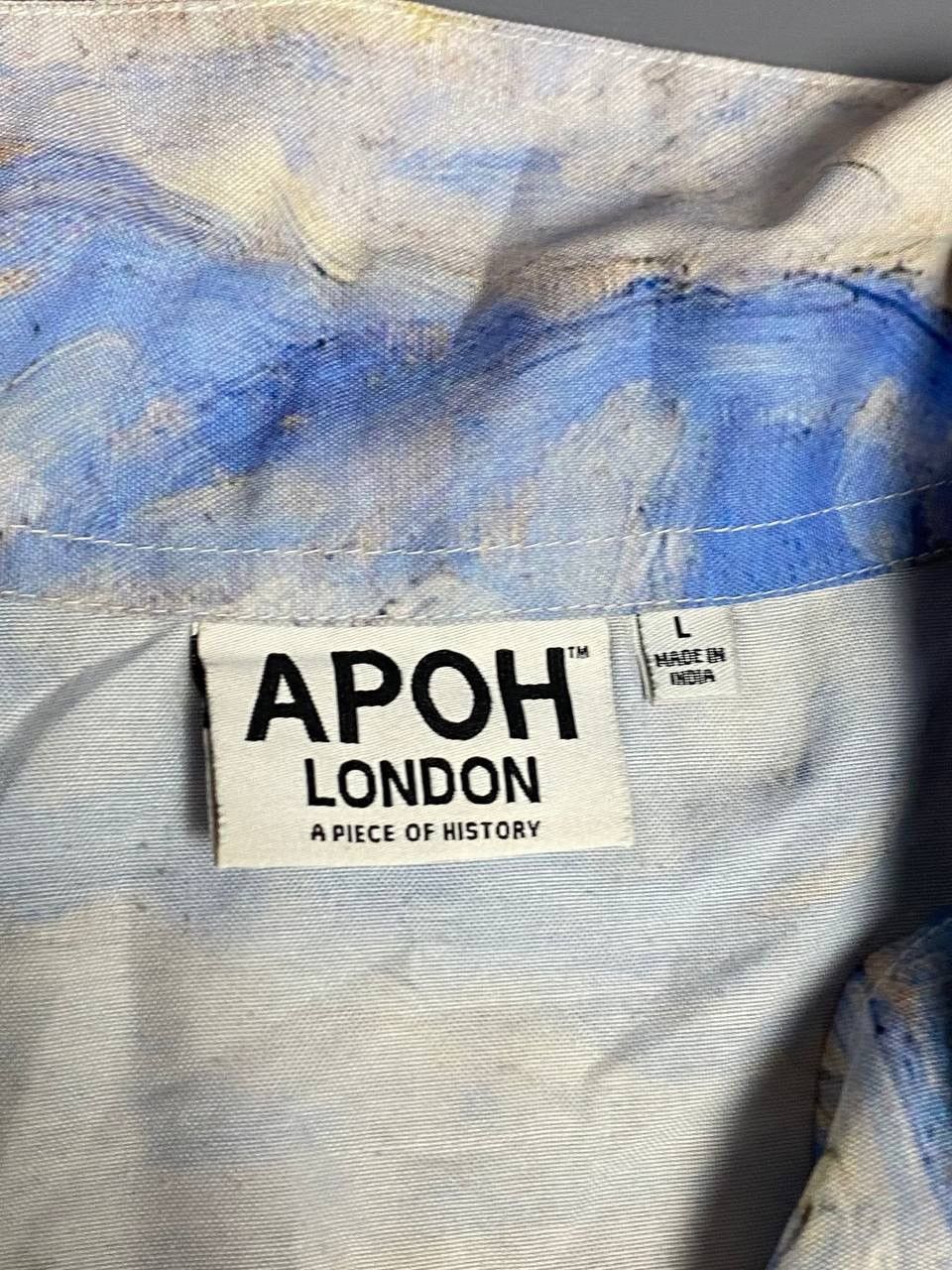 Vintage APOH London Van Gogh Print Shirt Short Sleeve Abstract Art L Size US L / EU 52-54 / 3 - 11 Thumbnail