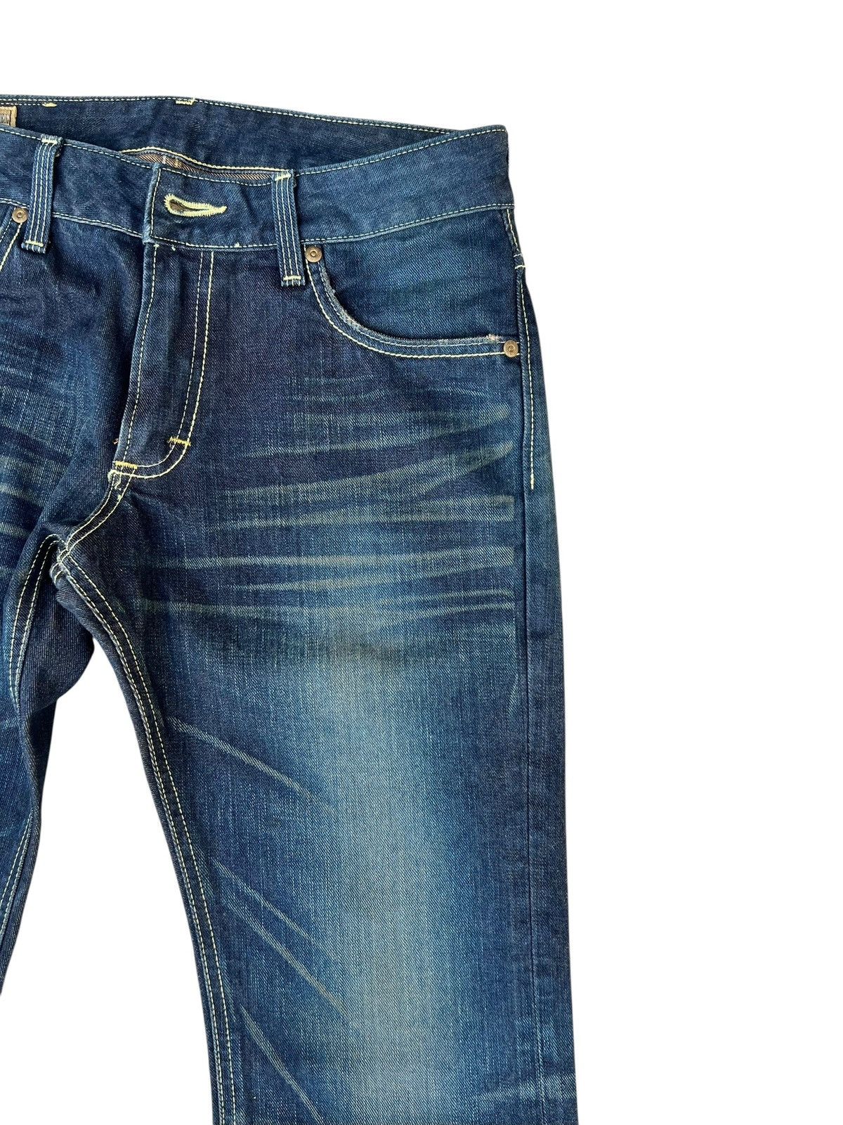 Lee Vintage Y2K Lee Riders Gold Label Mud Wash Denim Flare Jeans Size US 30 / EU 46 - 11 Thumbnail
