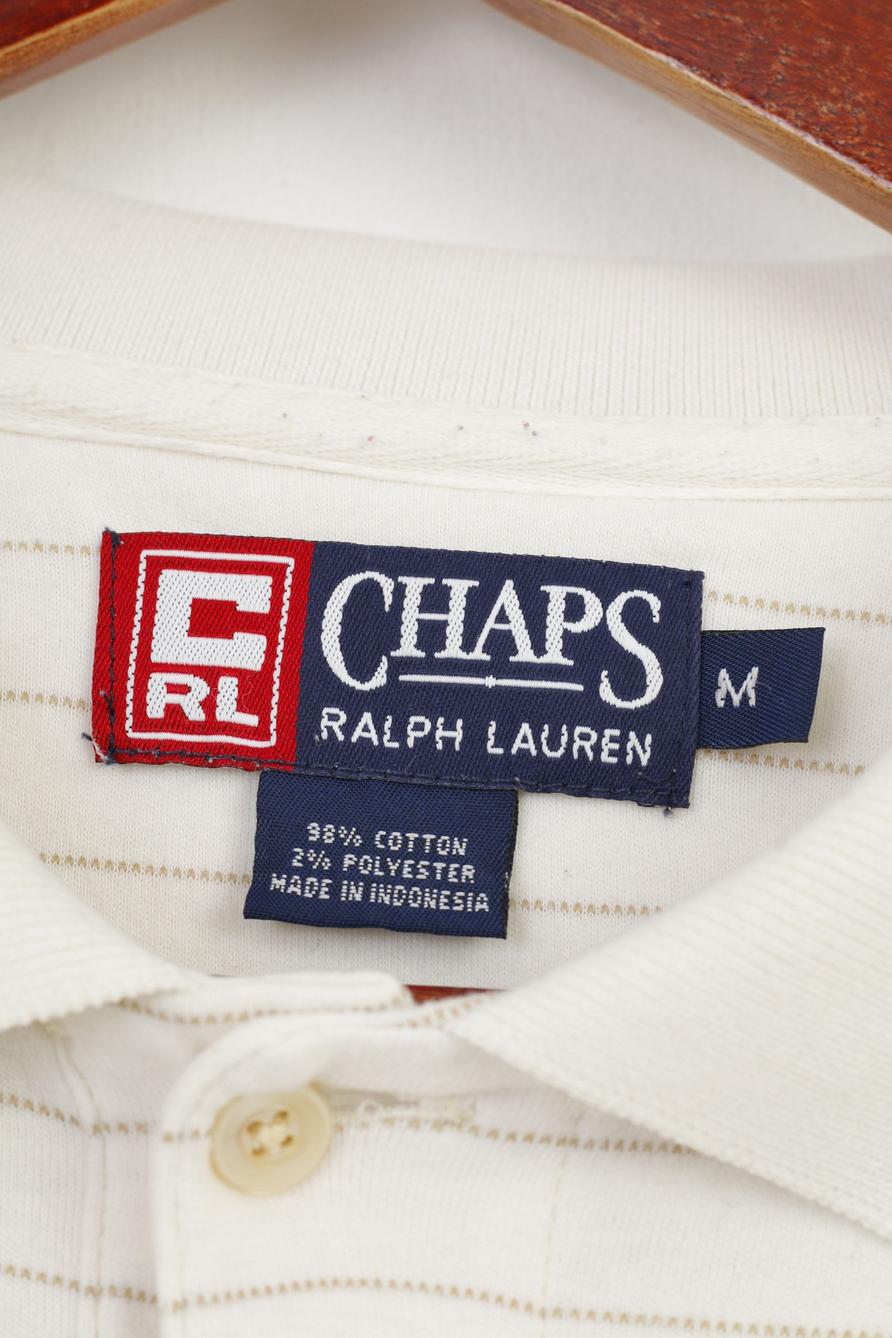 Chaps Ralph Lauren Chaps Ralph Lauren Men M Shirt Cotton Cream 10115 Size US M / EU 48-50 / 2 - 3 Thumbnail
