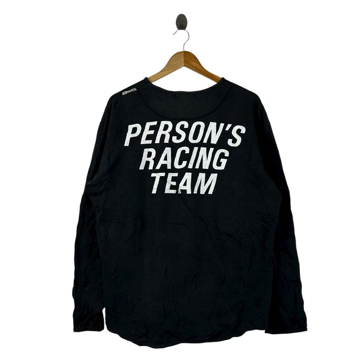 PERSON'S Vintage Person’s Racing Team Black Japanese Motorsport Size US XL / EU 56 / 4 - 4 Thumbnail