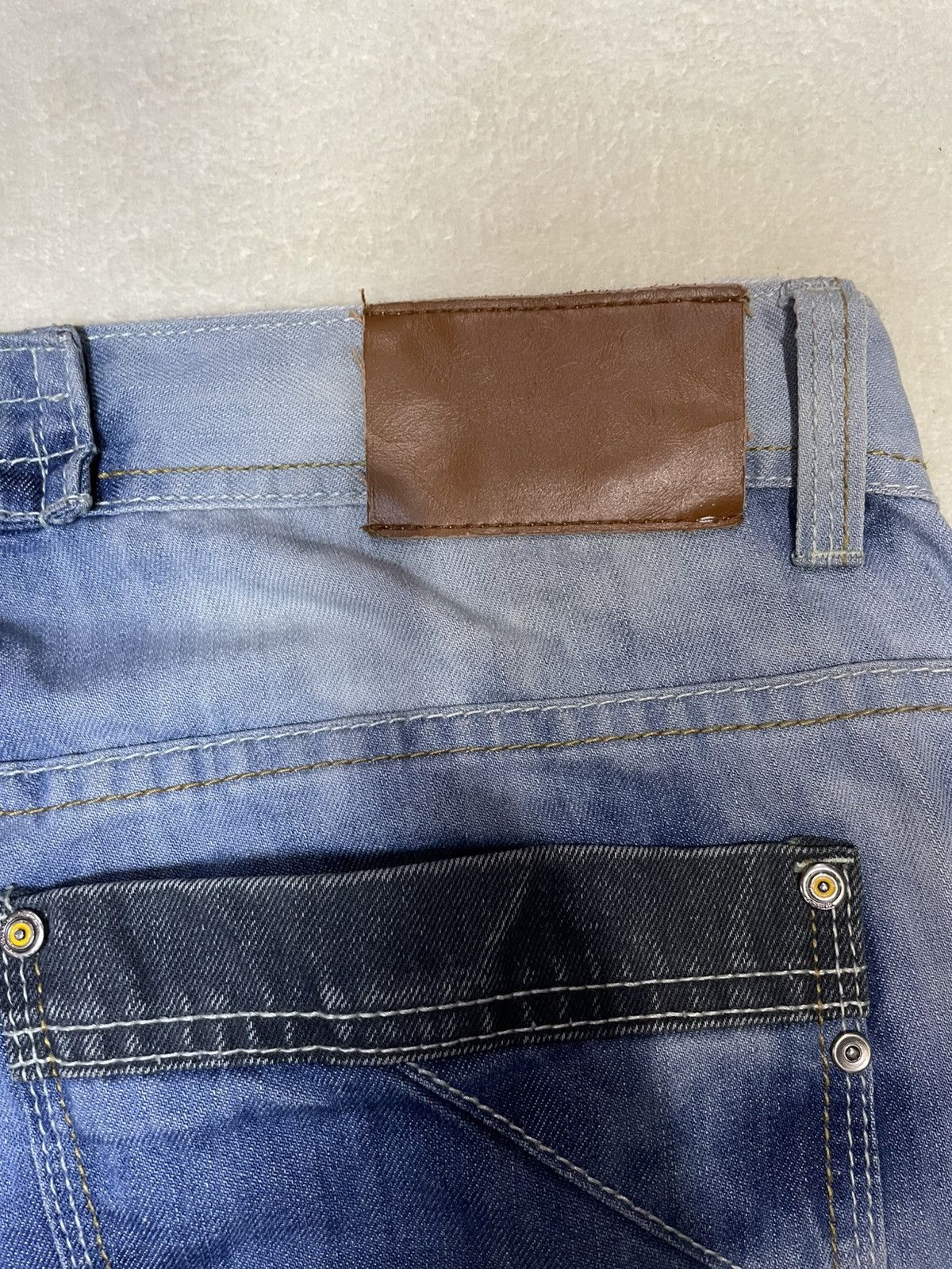 Japanese Brand Vintage TK Denim Acidwash Faded Jeans Size US 39 - 14 Thumbnail