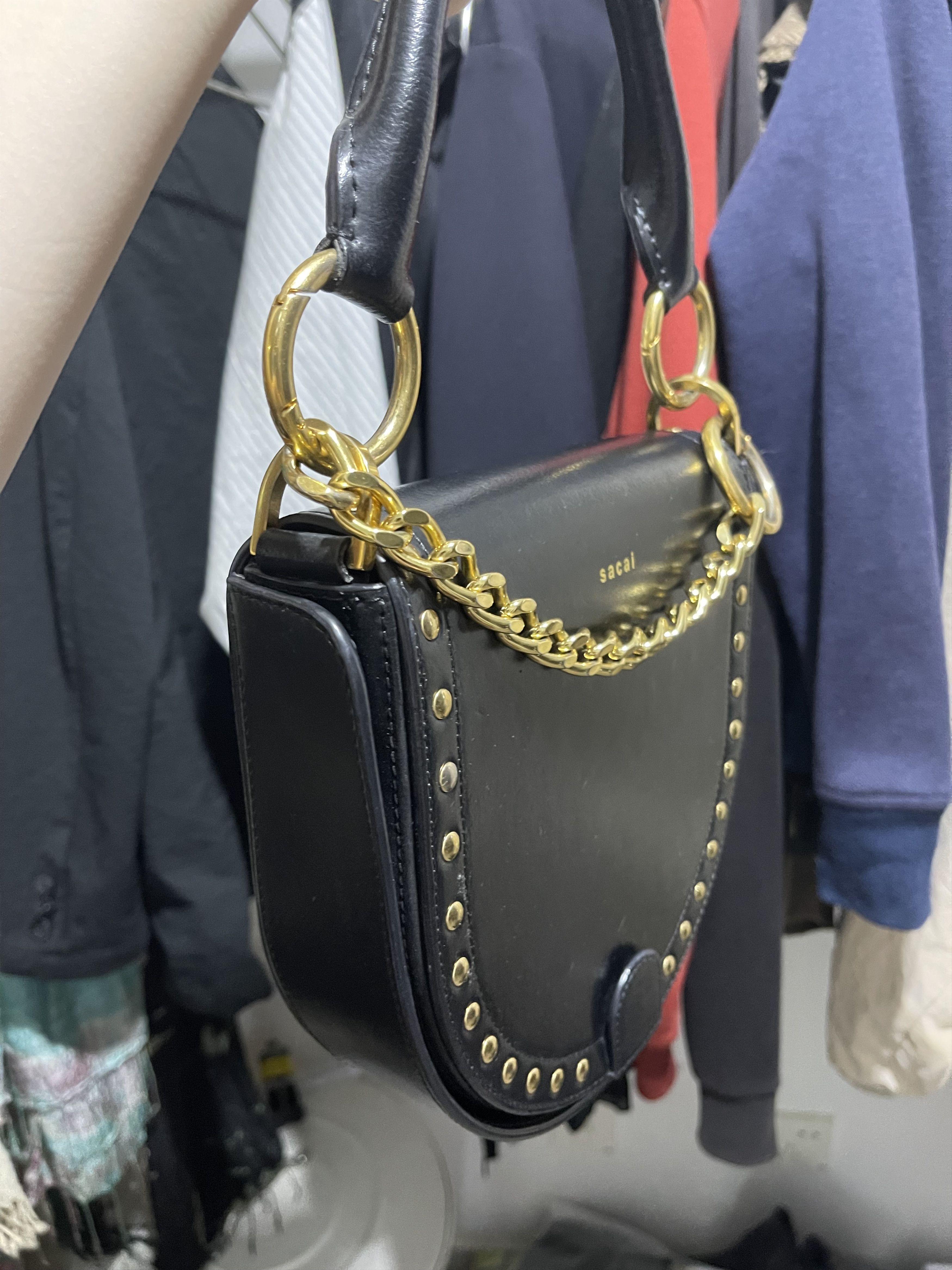 Sacai Sacai Black Horseshoe Handbag Size ONE SIZE - 3 Thumbnail