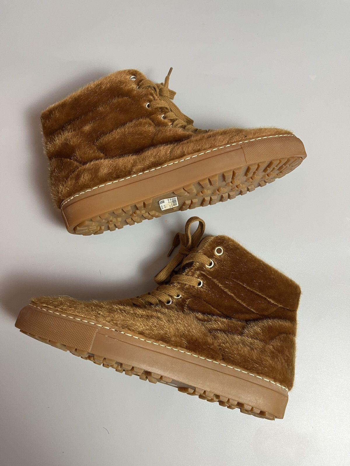 Maison Margiela MM6 Maison Margiela fuzzy high-top sneaker Size US 6 / IT 36 - 2 Thumbnail