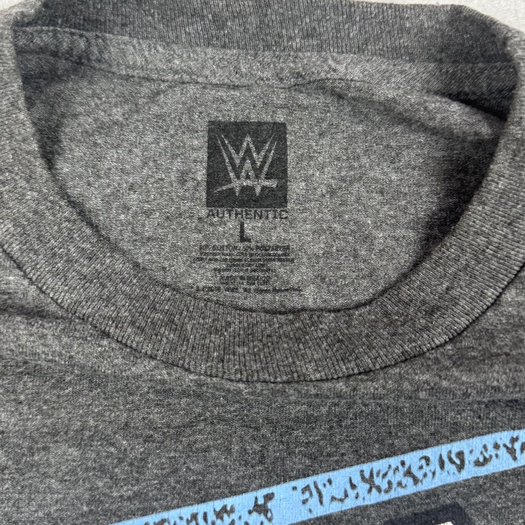 Vintage WWE Shirt Mens Large Gray Run The Place Graphic WWE AJ Styles P1 Logo Tee Size US L / EU 52-54 / 3 - 6 Thumbnail