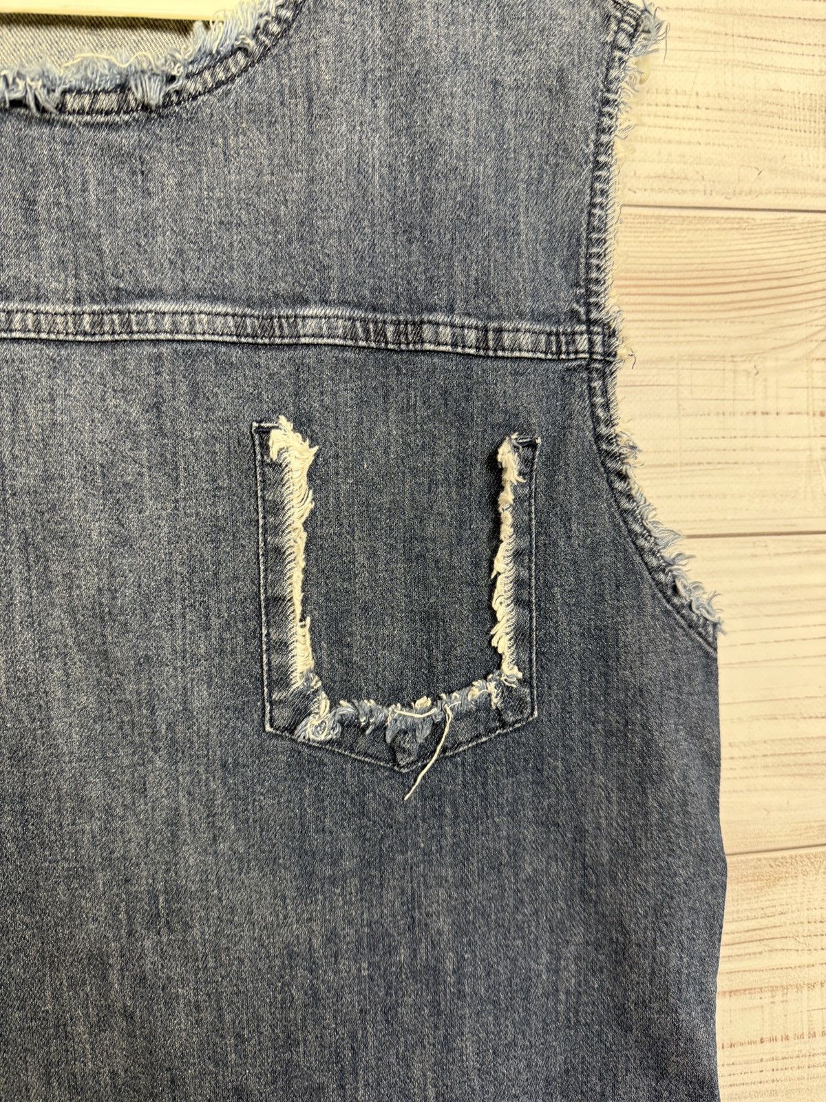Acne Studios Acne Studios Distressed Denim Dress Size XS / US 0-2 / IT 36-38 - 5 Thumbnail