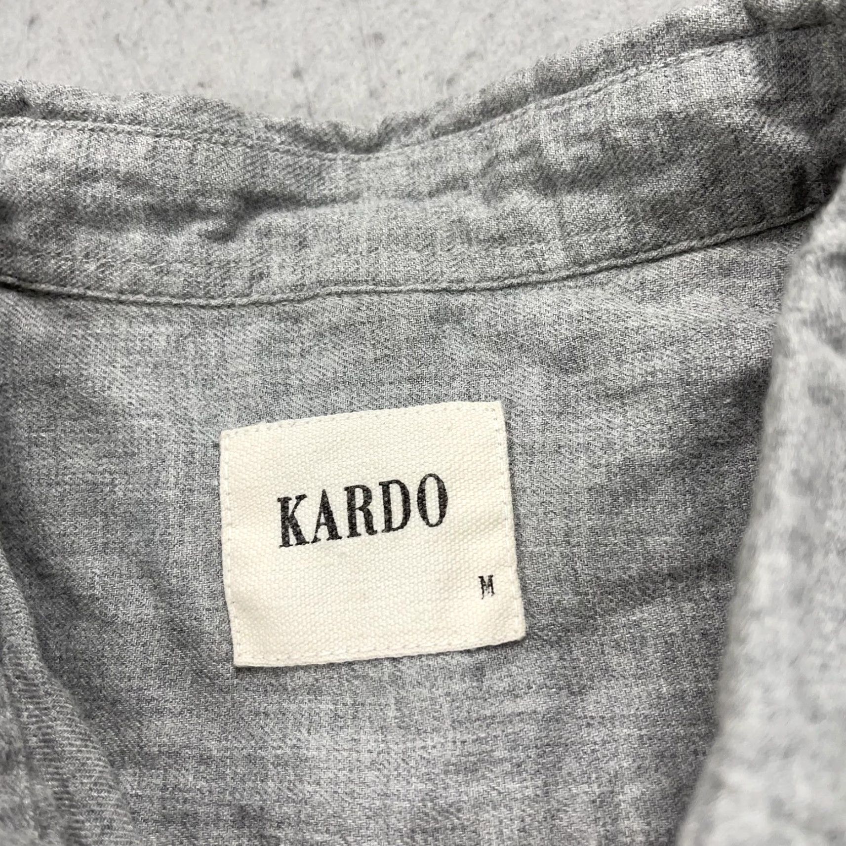 Kardo KARDO Shirt Mens Medium Gray Cotton Blend Long Sleeve Button Up Woven Casual Size US M / EU 48-50 / 2 - 3 Thumbnail