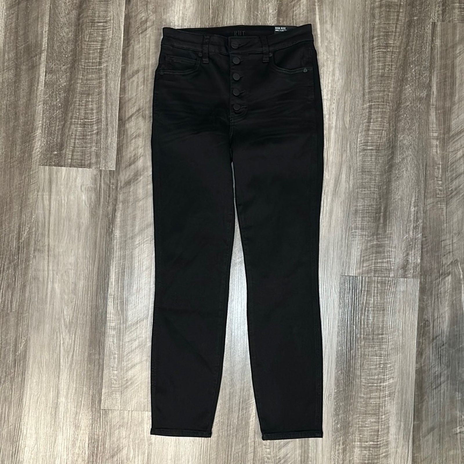 Other Kut From the Kloth High Rise Ankle Slim Straight Jeans - 4 Size 27" / US 4 / IT 40 - 1 Thumbnail