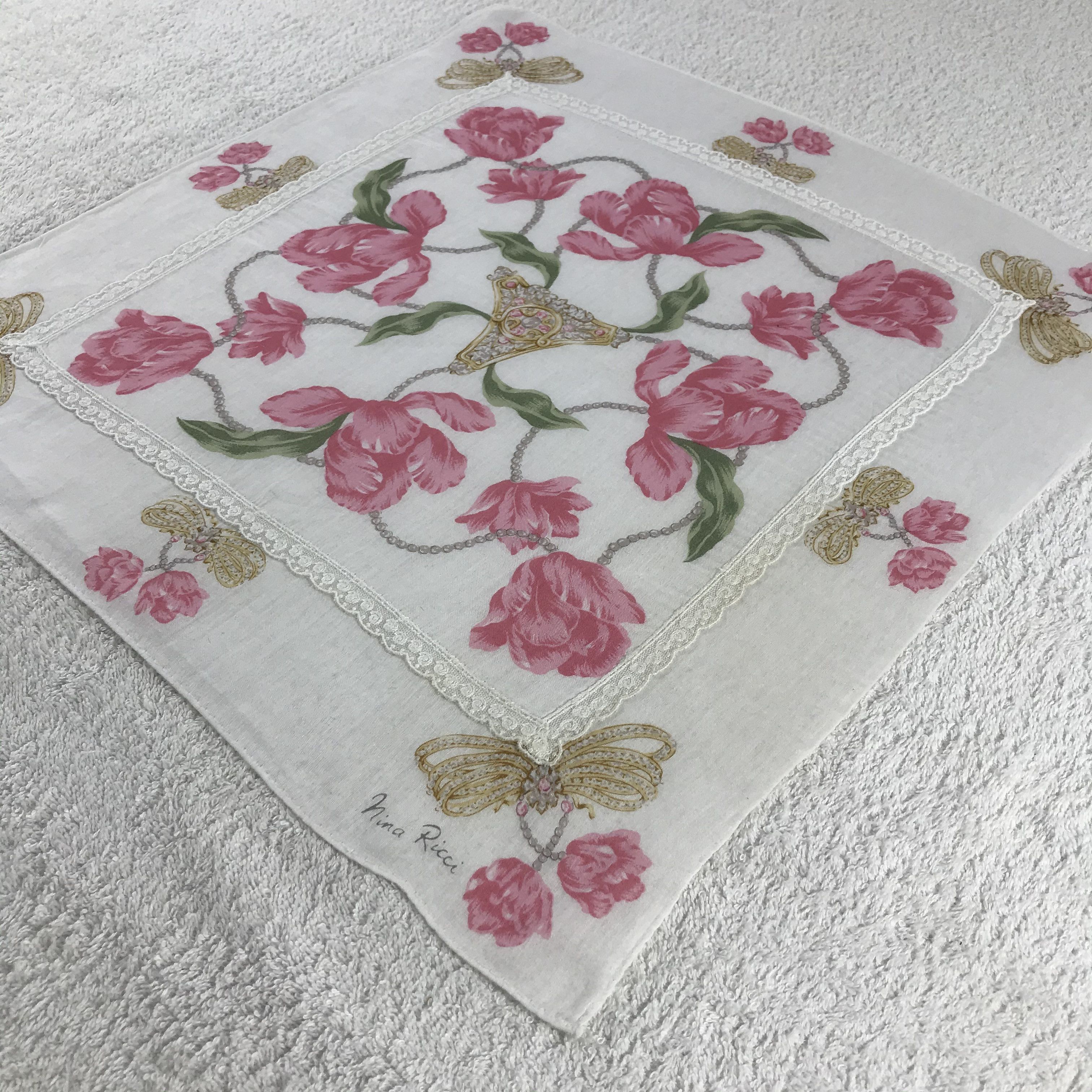 Nina Ricci × Vintage Nina Ricci Bandana / Handkerchief / Neckerchief - S094 Size ONE SIZE - 2 Thumbnail