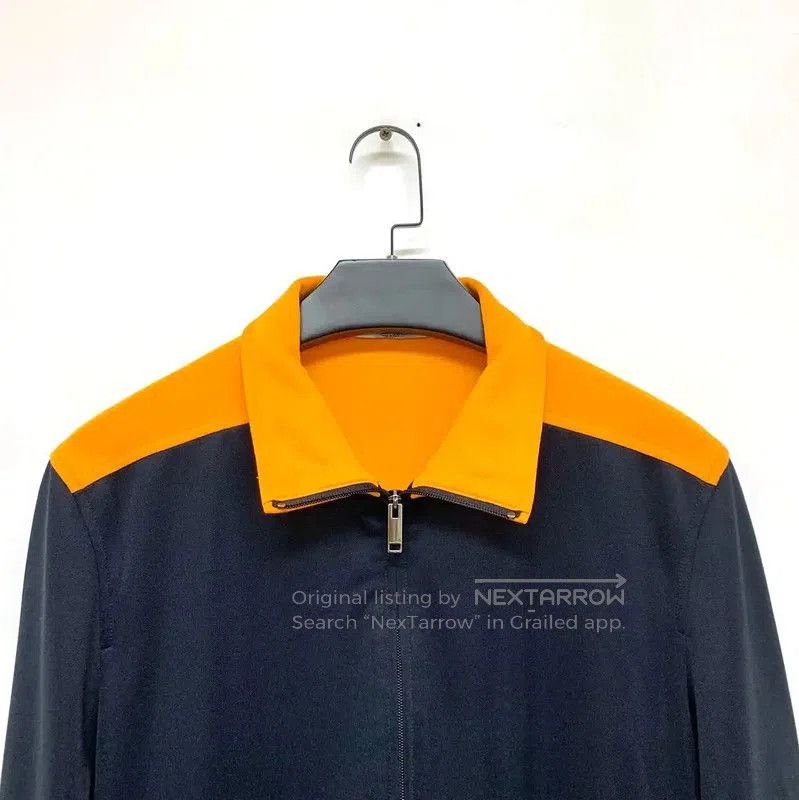 Valentino Valentino Black Cotton Men's Jacket with Orange Accents . Size US M / EU 48-50 / 2 - 3 Thumbnail