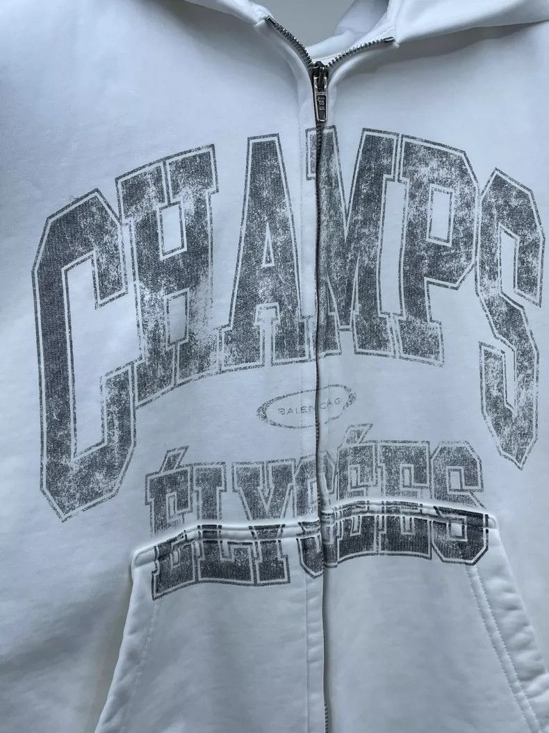 Balenciaga Balenciaga Blur Letter Hooded Sweatshirt Size US XS / EU 42 / 0 - 3 Thumbnail