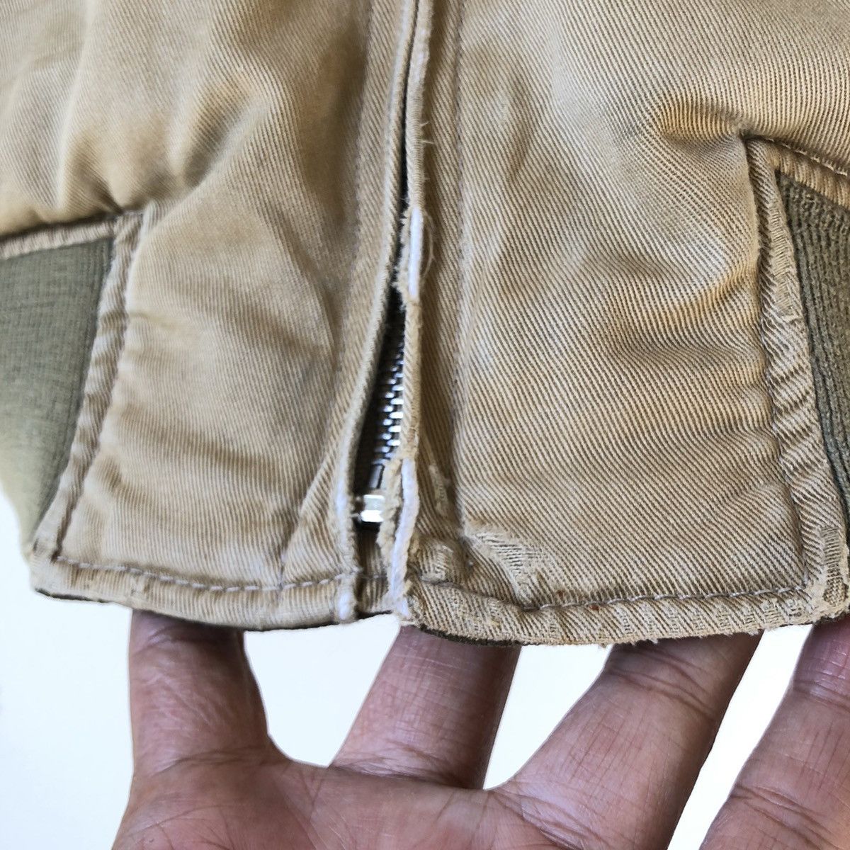 Alpha Industries × Vintage Alpha Industries Vintage Khakis Combat Jacket Size US S / EU 44-46 / 1 - 10 Thumbnail
