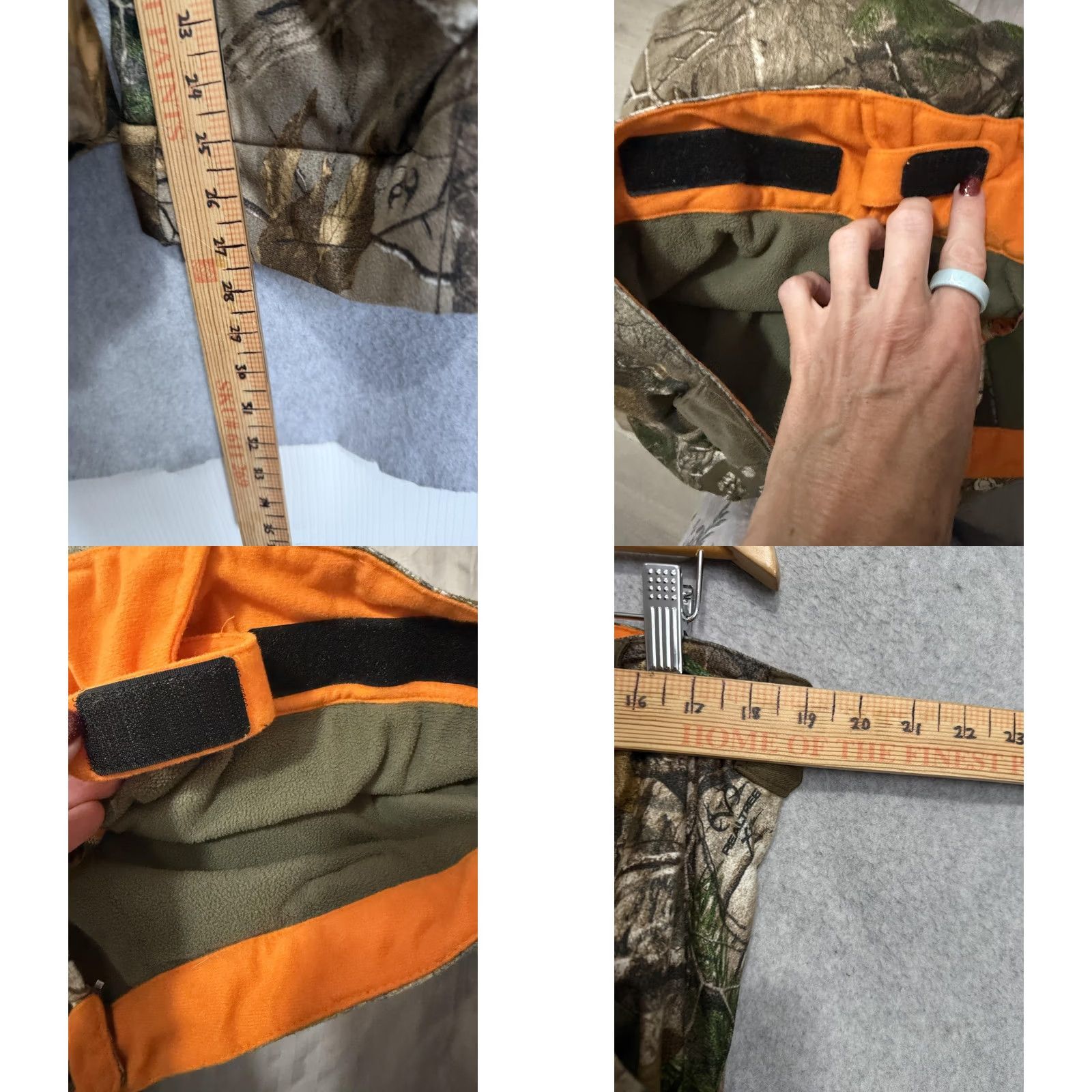 Vintage ScentLok Snow Pants Mens L Camo Fleece Lined Insulated Adjustable Waist Hunting Size US 33 - 9 Thumbnail