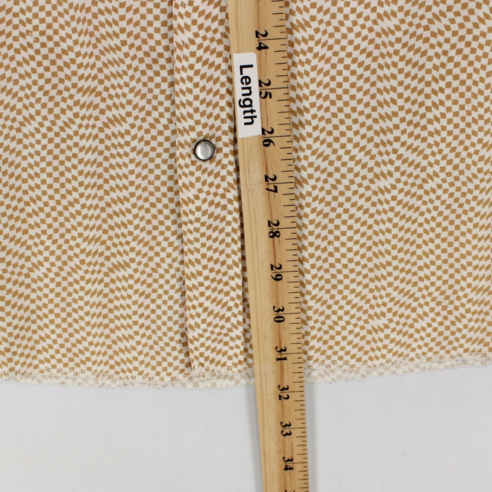 FRED Fred And Howard Shirt Mens XXL Tan Geometric Long Sleeve Pearl Snap Western Size US XXL / EU 58 / 5 - 5 Thumbnail