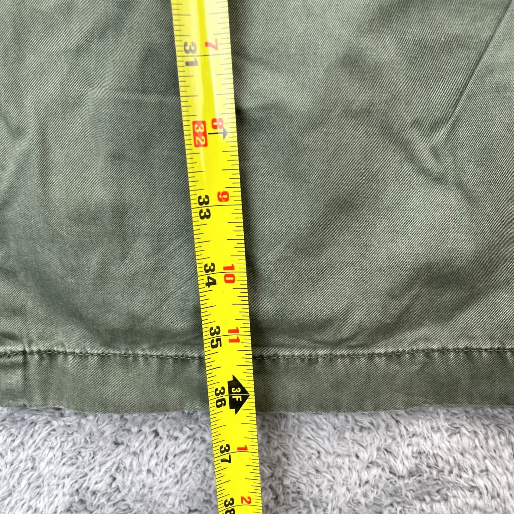 J.Crew J.CREW Pants Womens 27 Petite Green Sailor Heritage Chino Wide Leg Cotton Baggy Pants Regular Petite Green Chino Size 27" / US 4 / IT 40 - 6 Thumbnail