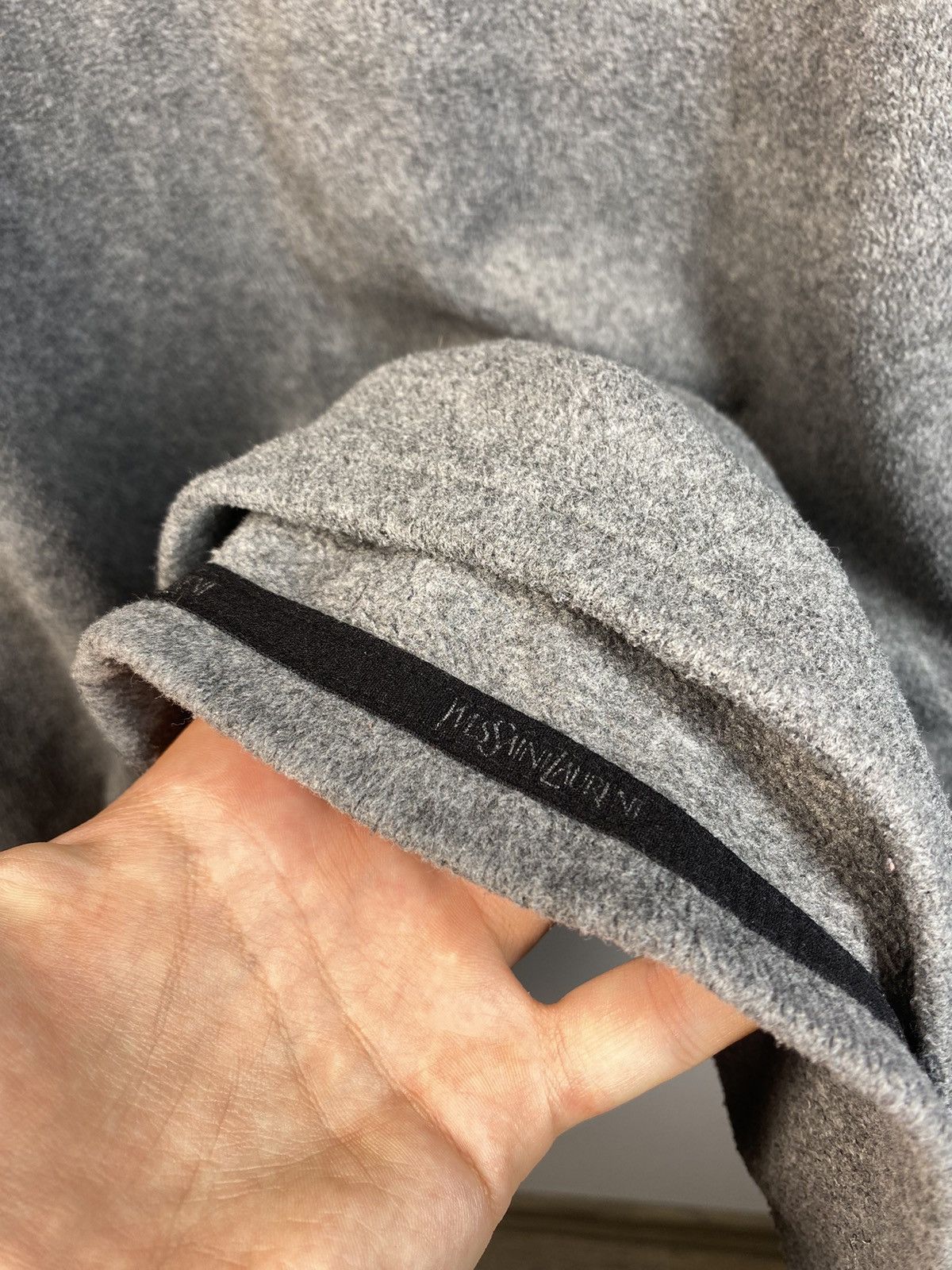 Yves Saint Laurent Fleece YSL Sweatshirt 1/4 Quarter Zip Logo Vintage Sweater Size US XL / EU 56 / 4 - 9 Thumbnail