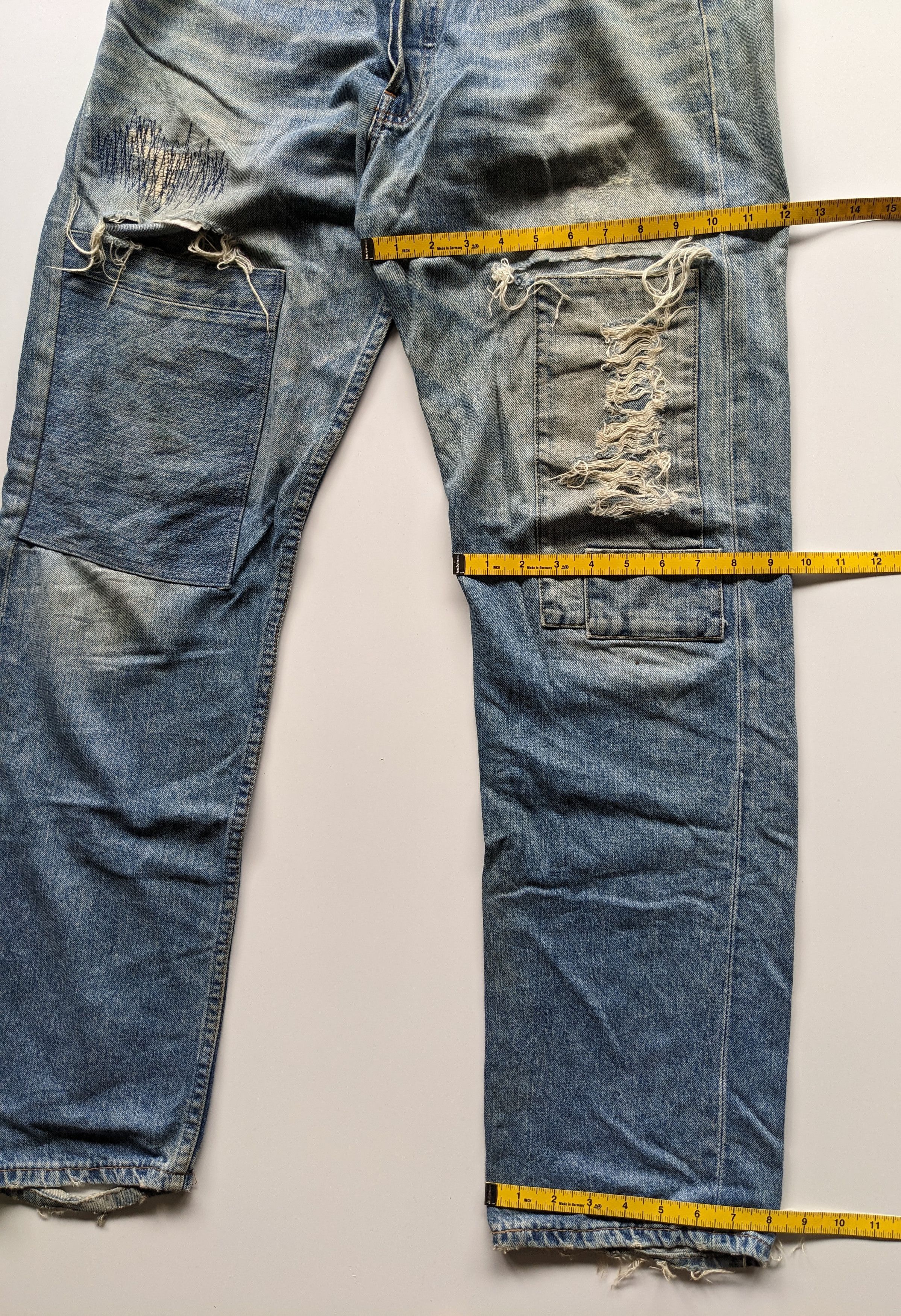 Levi's × Vintage Vintage Levi's 501 distressed patchwork jeans Size US 32 / EU 48 - 8 Thumbnail