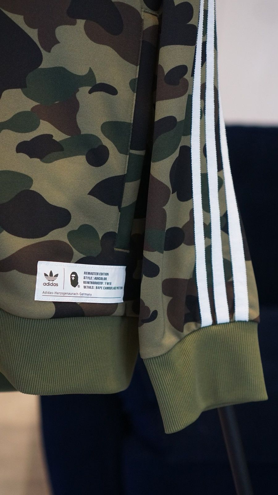 Adidas × Bape Bape/adidas track suit top (Large) Size US L / EU 52-54 / 3 - 3 Thumbnail