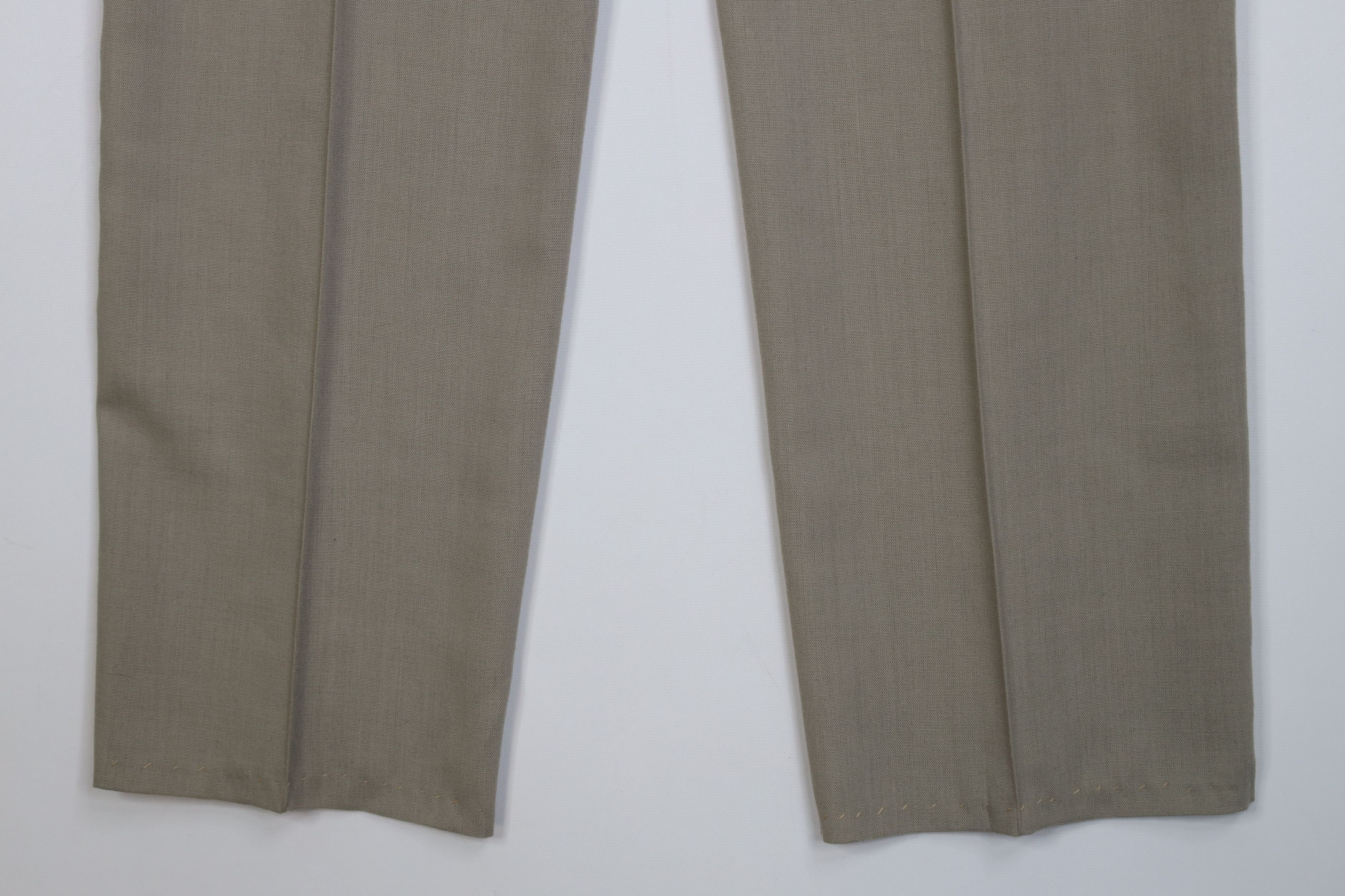 Vintage Vintage 70s Streetwear Wool Blend Knit Wide Leg Chino Pants Size US 36 / EU 52 - 11 Thumbnail