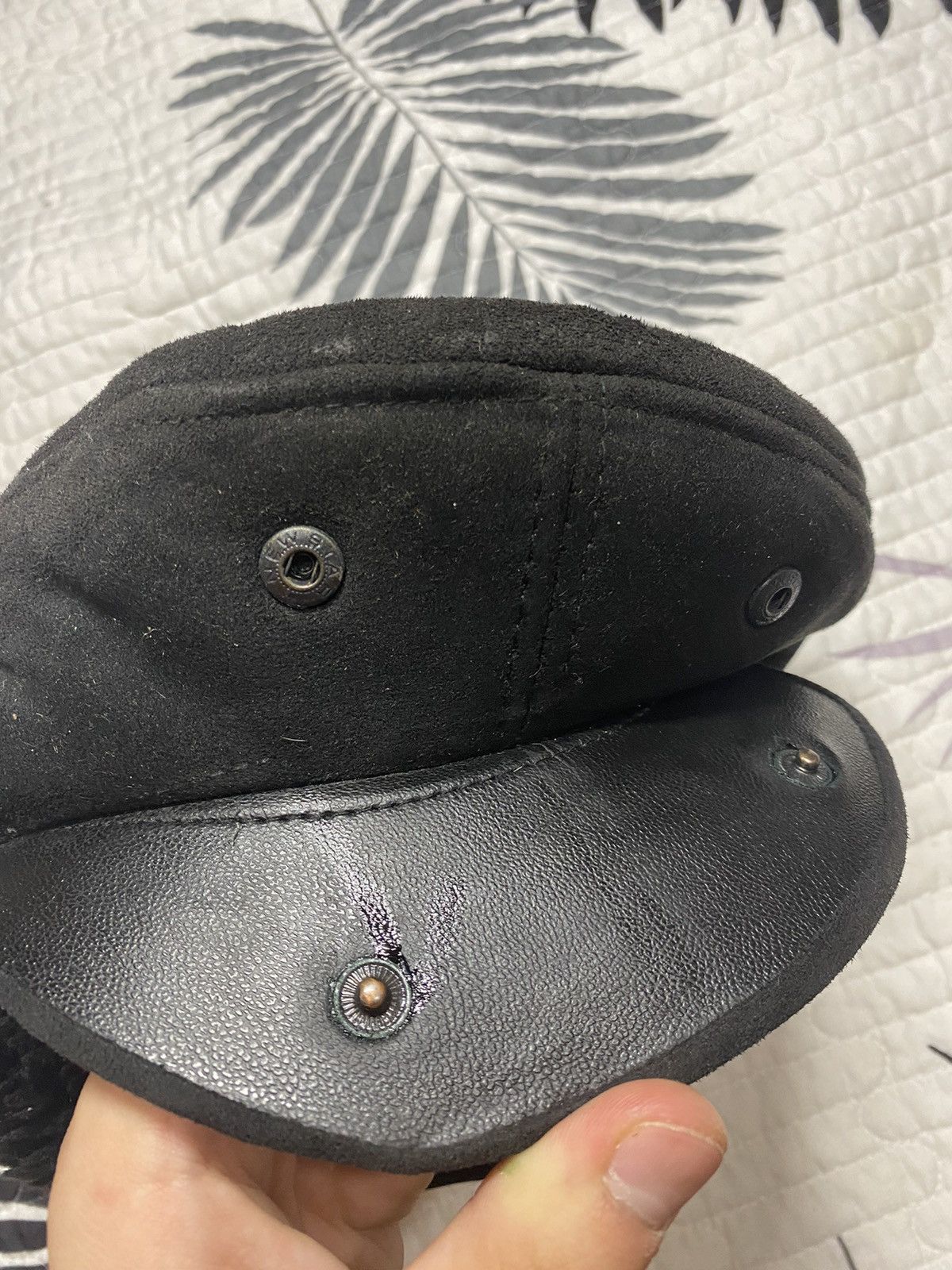 If Six Was Nine Black fur archive Suede Flat Newsboy Baker Boy Cabbie Cap Size ONE SIZE - 11 Thumbnail
