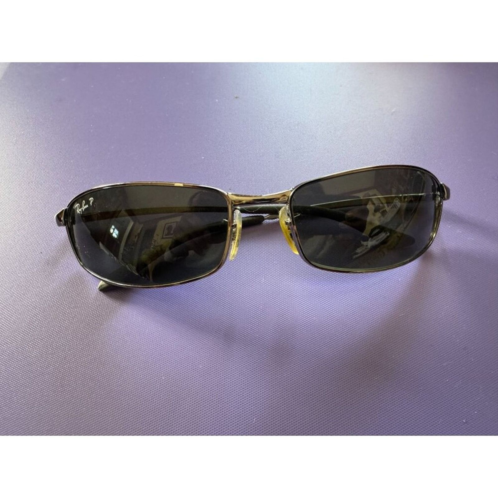RayBan Italy Ray Ban Polarized Sun Glasses 3218 (Silver) Size ONE SIZE - 1 Thumbnail