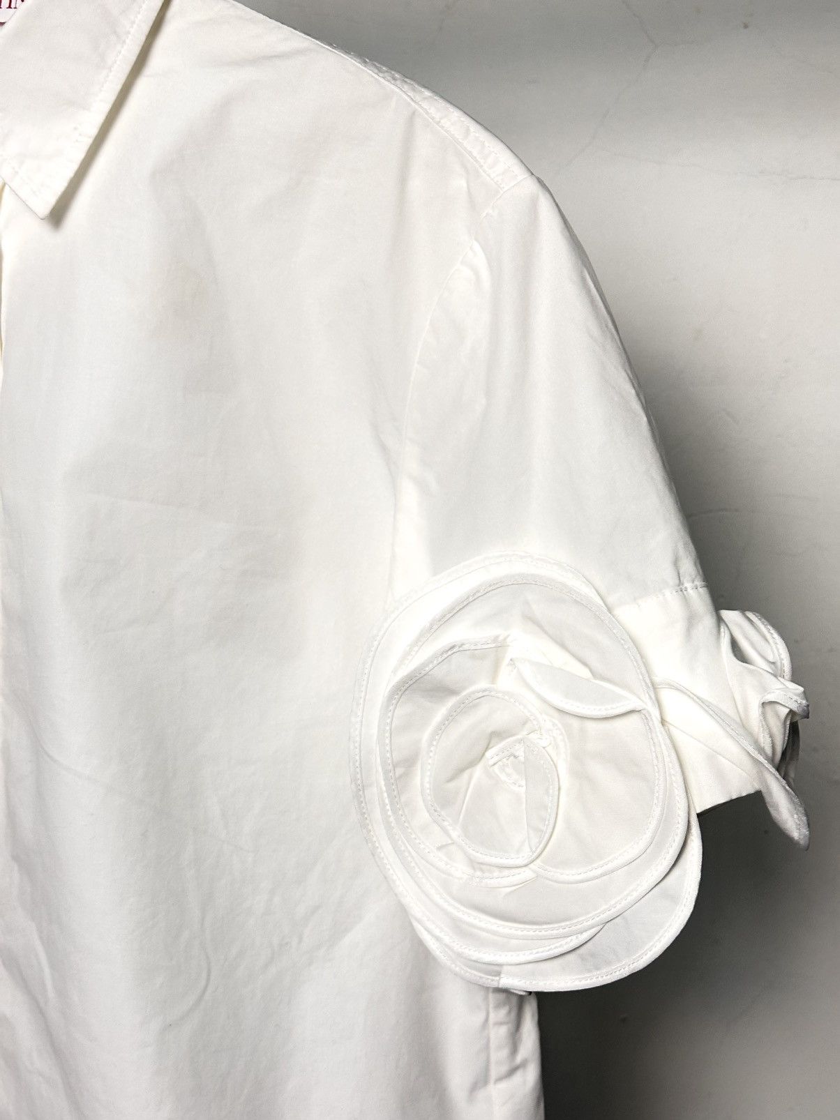 Valentino Valentino Compact Poplin Shirt Size S / US 4 / IT 40 - 6 Thumbnail