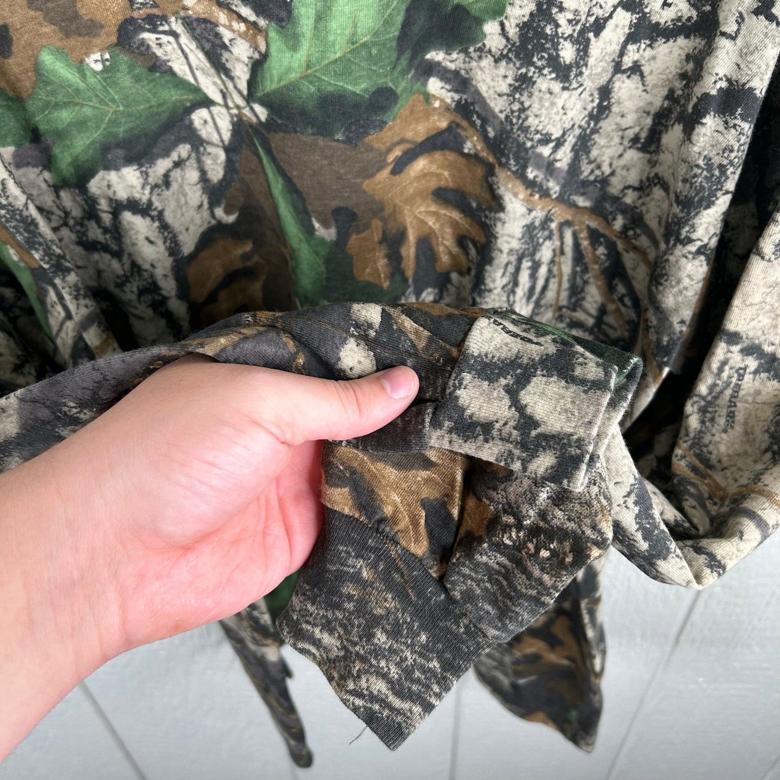 Jerzees Vintage Jerzees Forest Camo Mock Neck Long Sleeve Size Large Size US L / EU 52-54 / 3 - 3 Thumbnail