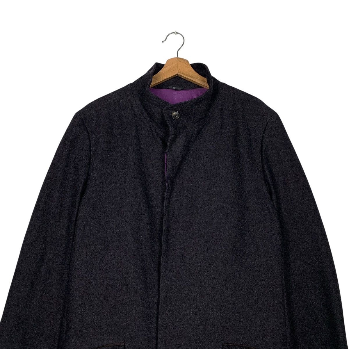 Lanvin Lanvin Black Wool Coat Size US L / EU 52-54 / 3 - 2 Thumbnail