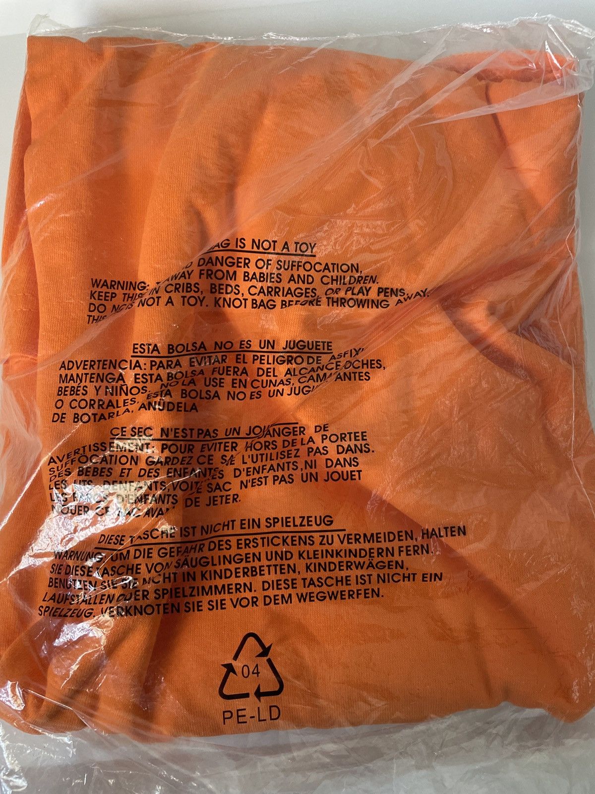 Fuck The Population ORANGE FTP LONG SLEEVE LOGO TEE LARGE Size US L / EU 52-54 / 3 - 4 Thumbnail