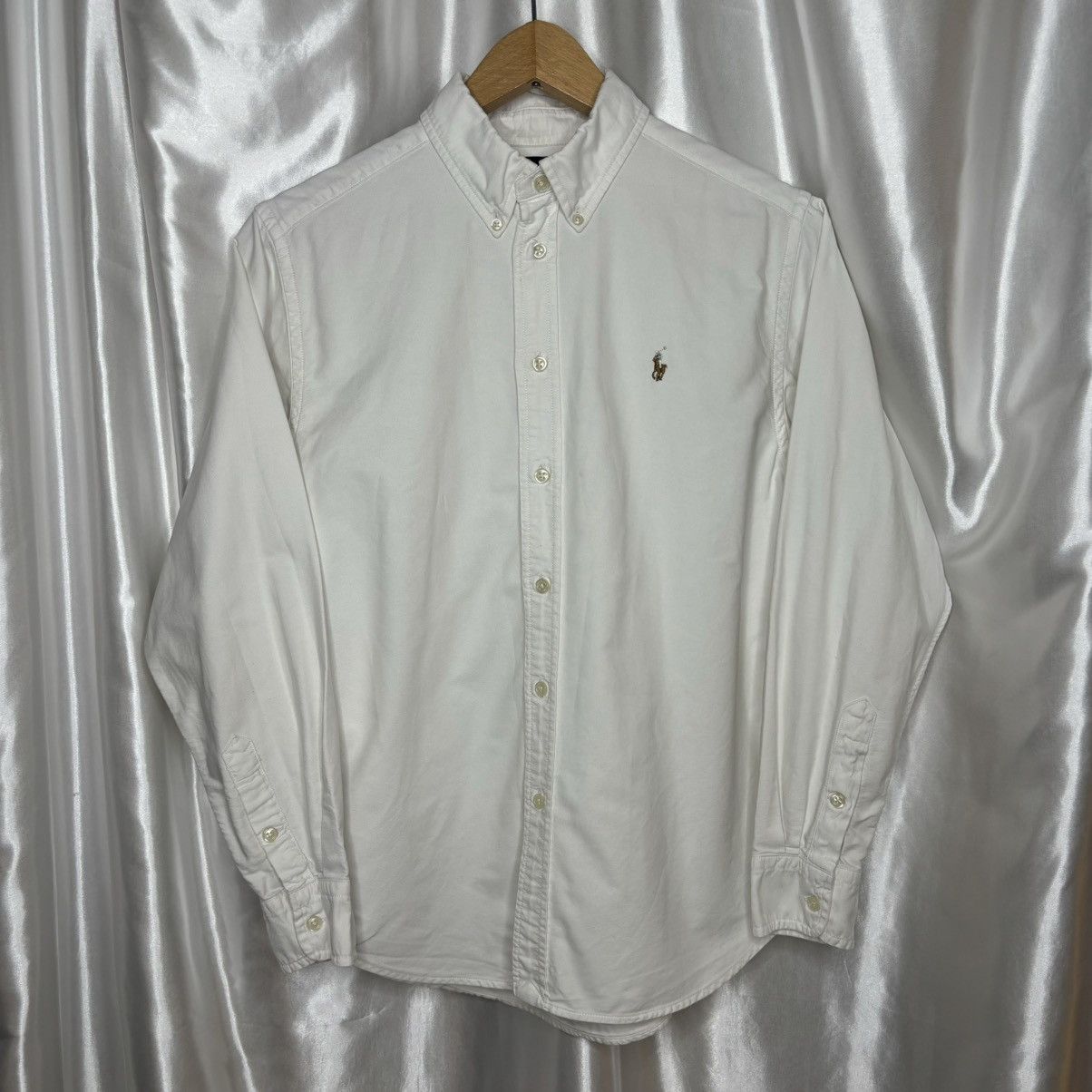Polo Ralph Lauren × Ralph Lauren White basic button up shirt long sleeved Ralph Lauren Logo Size S / US 4 / IT 40 - 2 Thumbnail