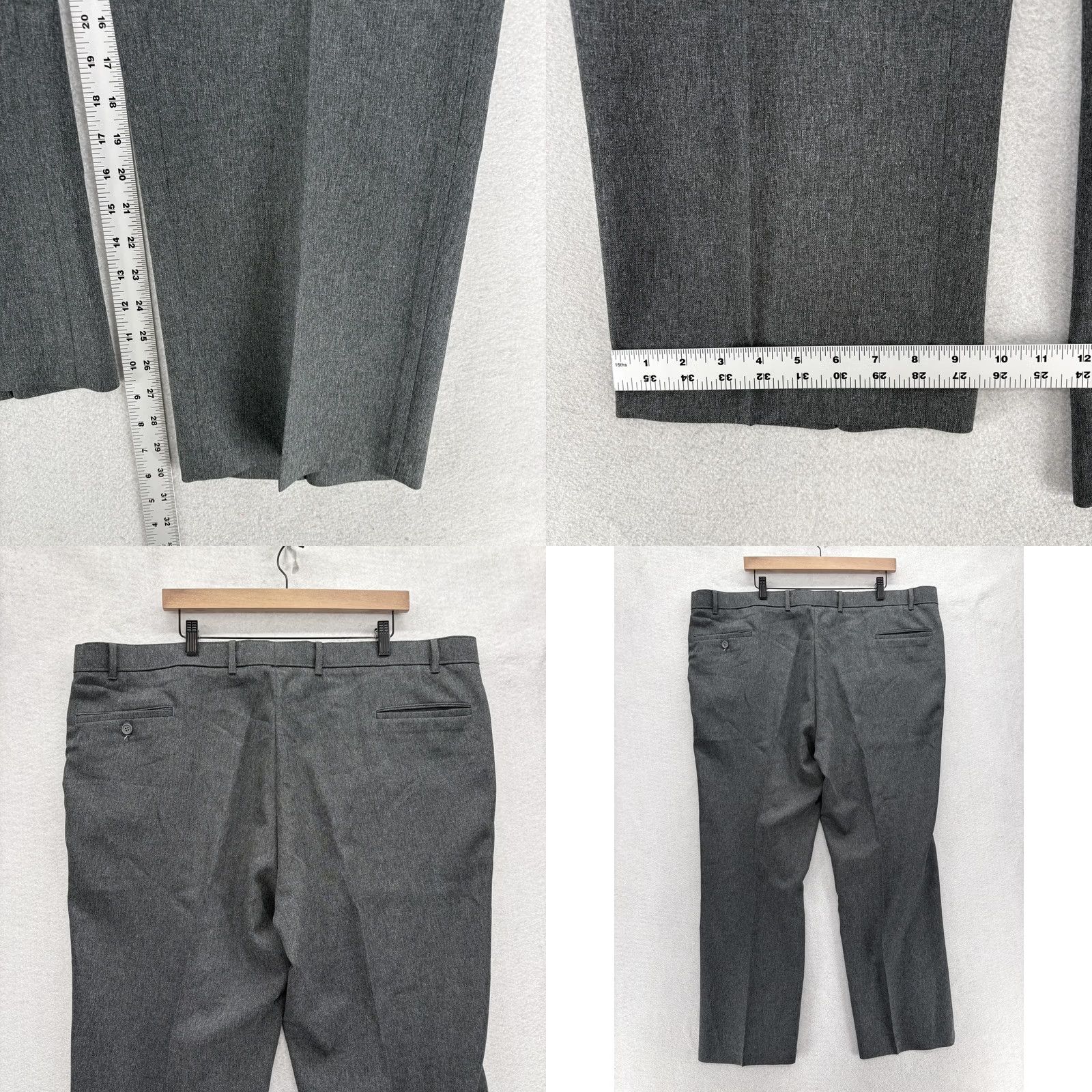 Levi's VINTAGE Levi's Action Slacks Dress Pants Mens 46x30 Gray Regular Fit Tapered 90s Size US 30 / EU 46 - 8 Thumbnail