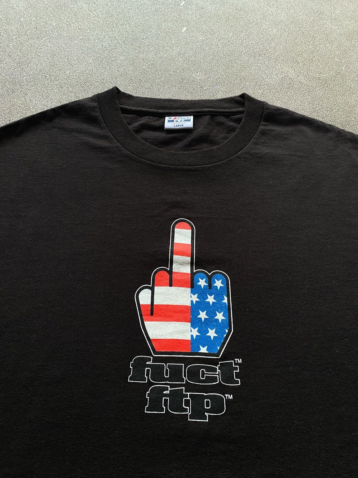 RARE MINT FTP x FUCT ACADEMY TEE SIZE M NAVY | eBay