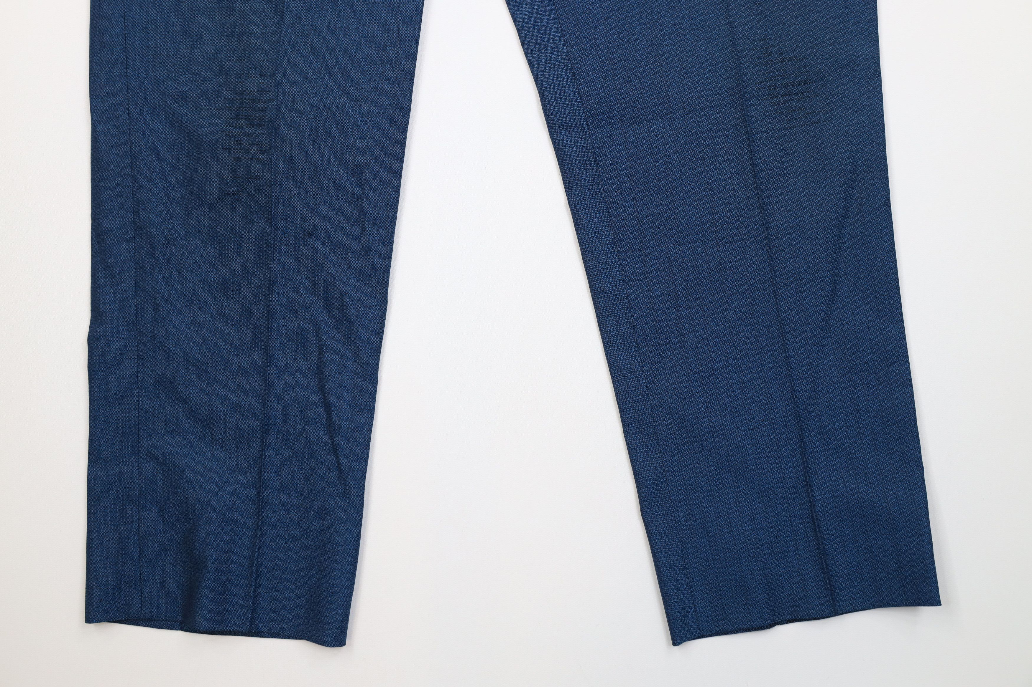 Vintage Vintage 50s Streetwear Gabardine Knit Chino Pants Blue USA Size US 34 / EU 50 - 4 Thumbnail