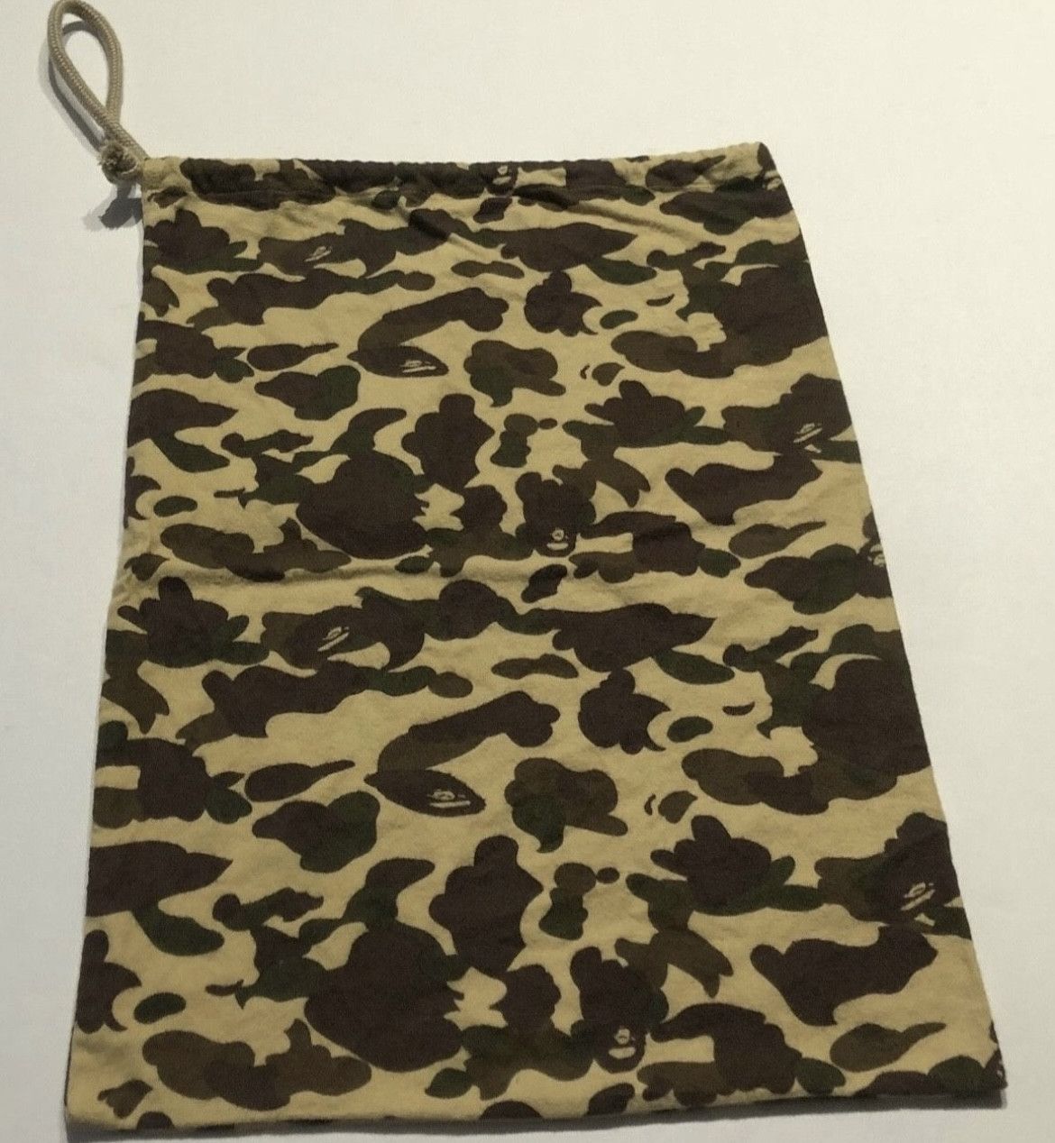 Bape camo drawstring tote sling bag