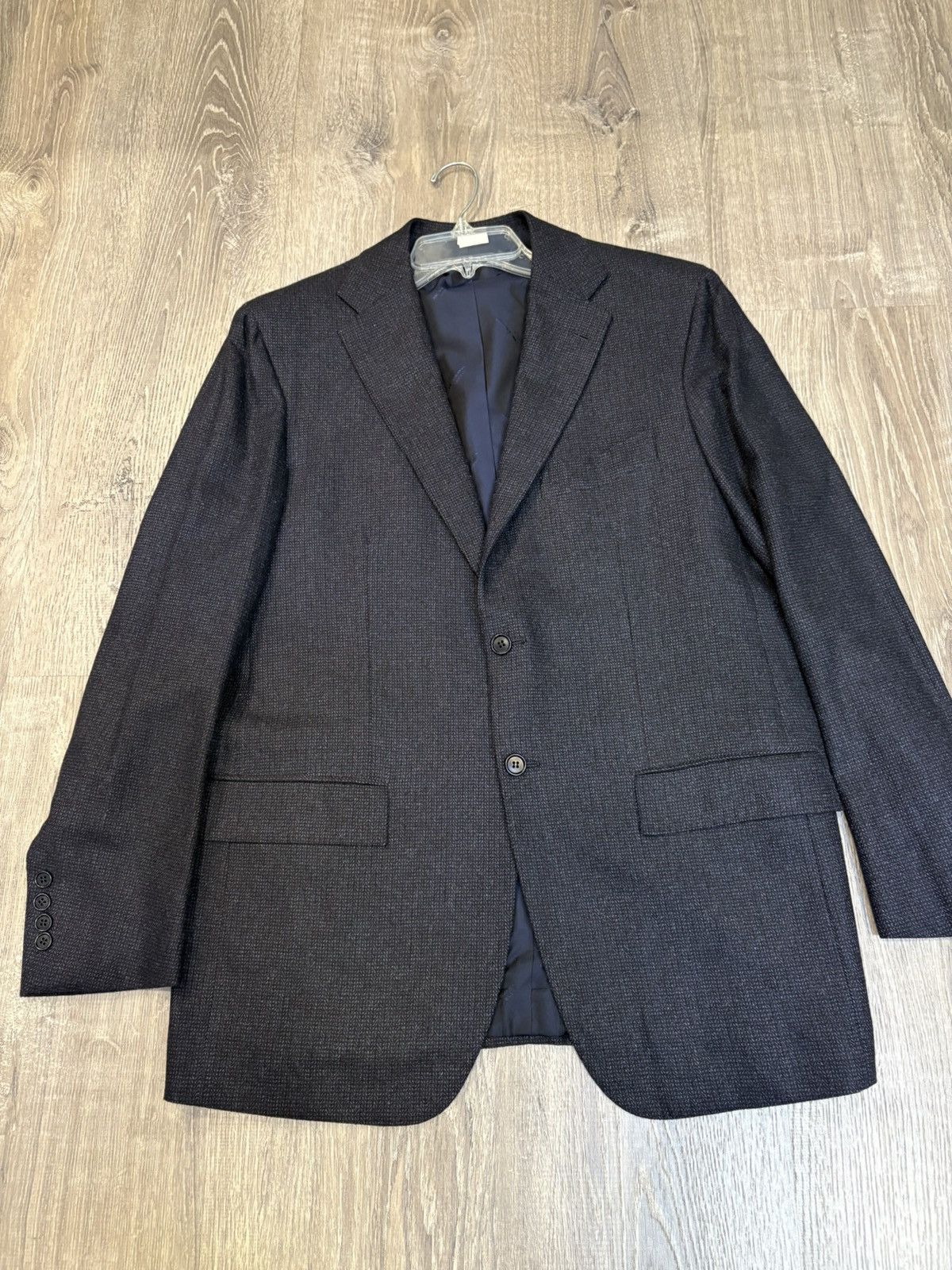 Kiton Men’s Kiton Napoli Cashmere Navy Tweed New Sport Coat SZ 52 Size US L / EU 52-54 / 3 - 5 Thumbnail