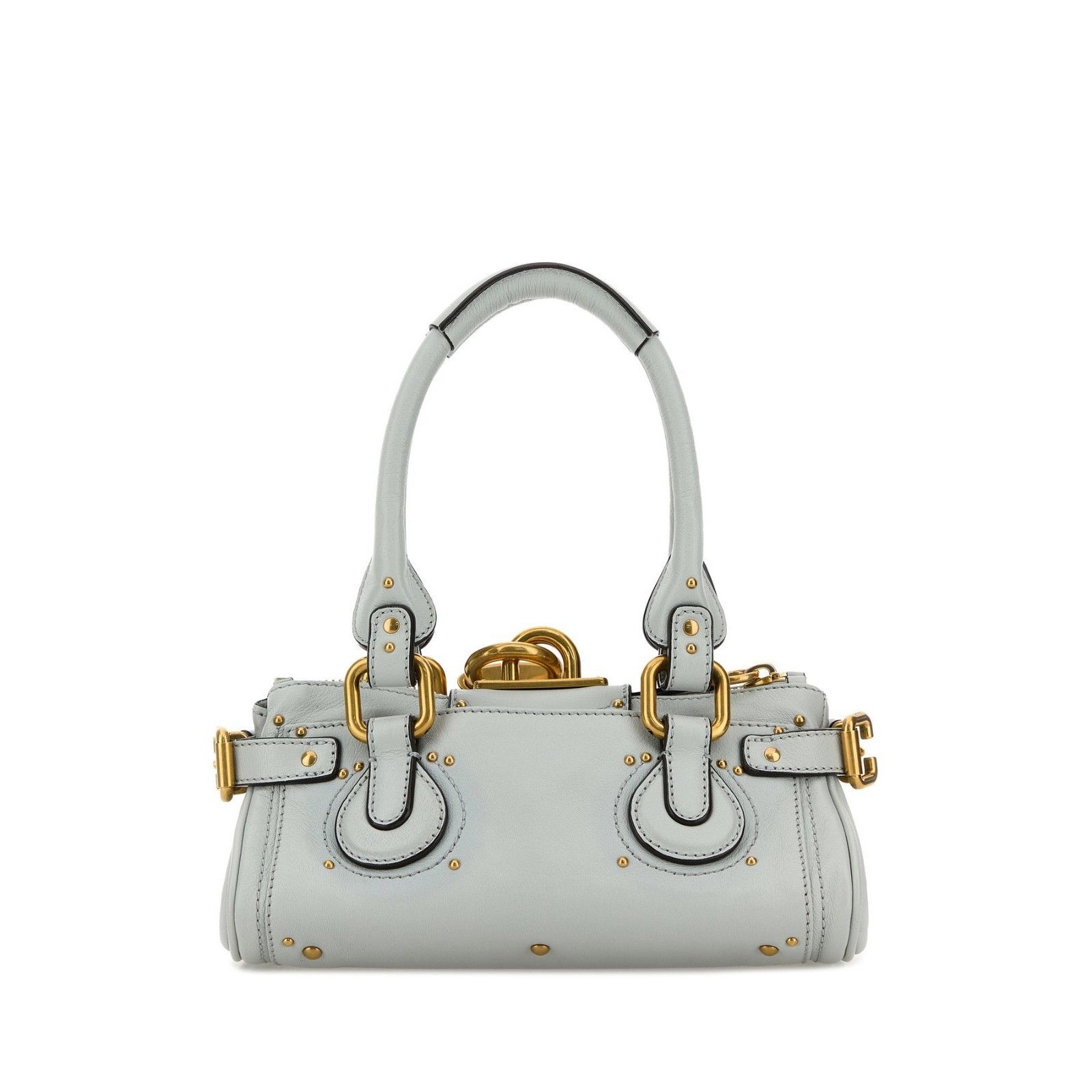 Chloe Chloe Paddington Small $2450 Aqua Grey Leather Top Handle Ba Size ONE SIZE - 3 Thumbnail
