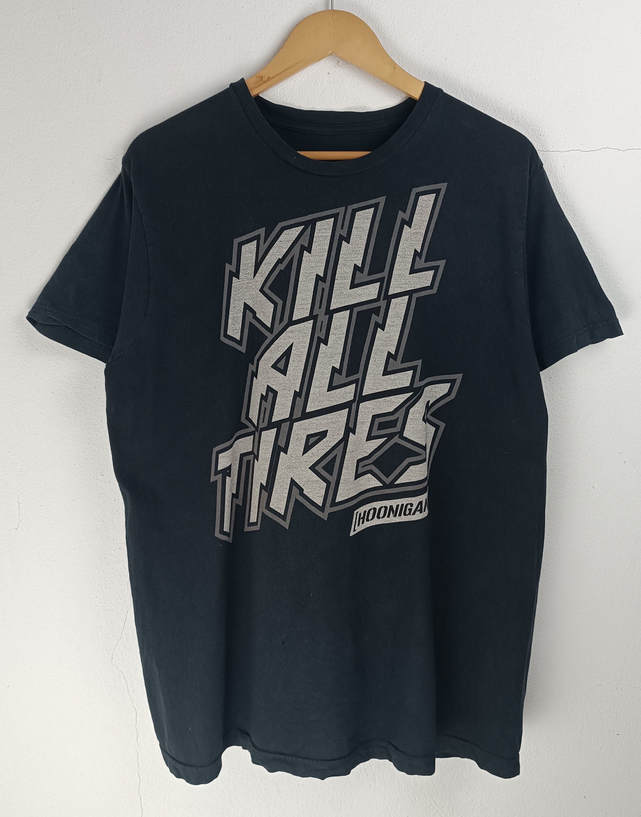 Vintage VINTAGE HOONIGAN KILL ALL TIRES KEN BLOCK PASTRANA TEE Size US L / EU 52-54 / 3 - 3 Thumbnail