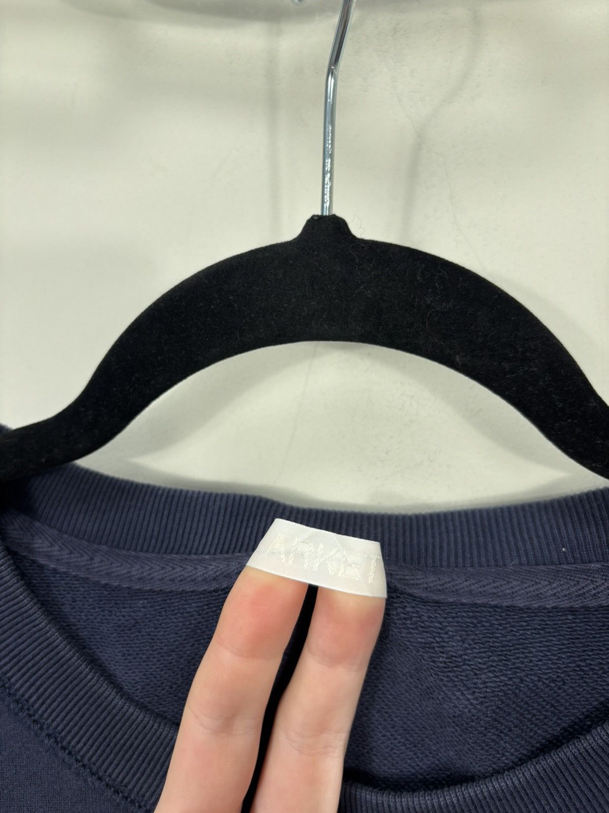 Arket Arket Men’s Navy Blue Cotton Classic Basic Sweatshirt Size US XL / EU 56 / 4 - 7 Thumbnail