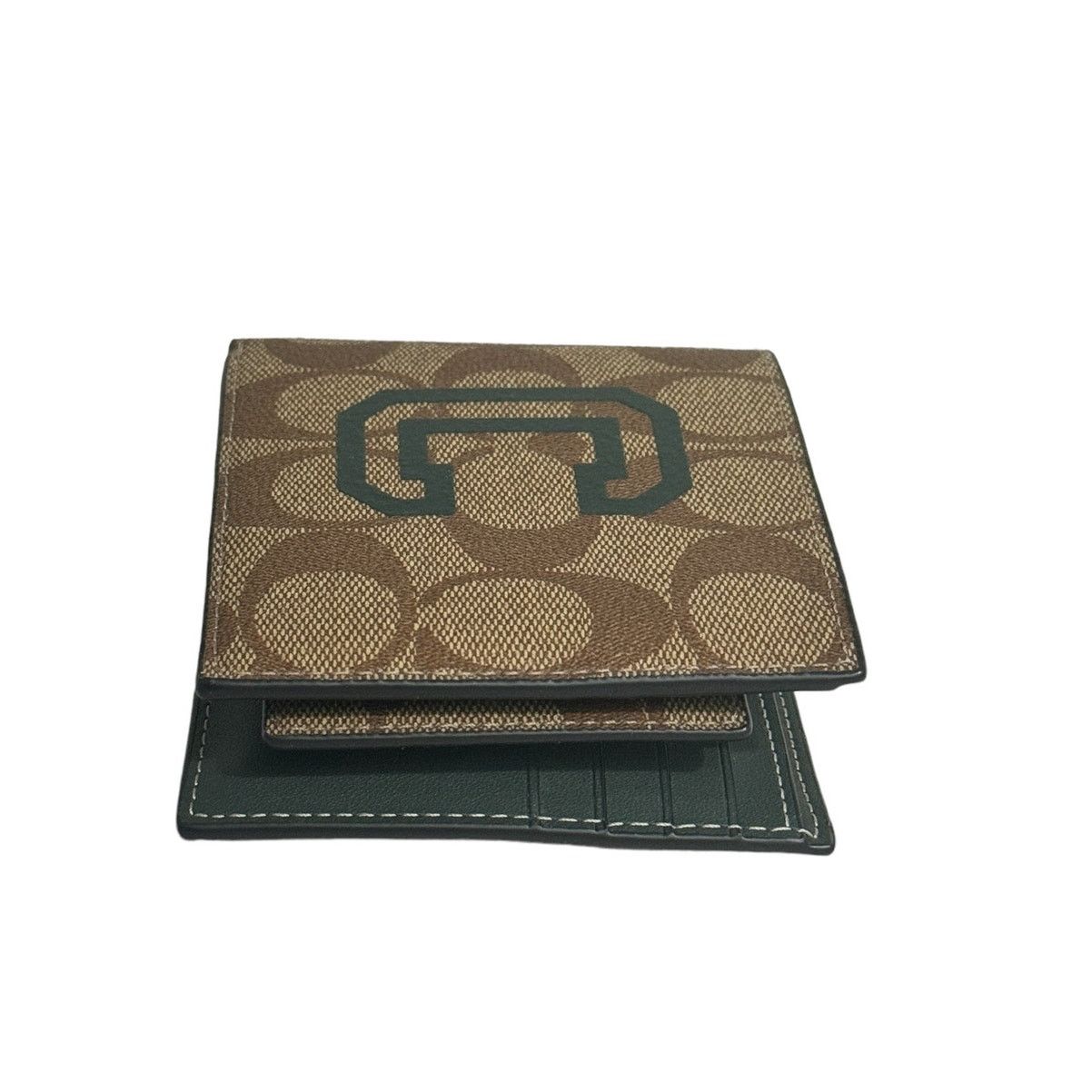 Coach Coach Men's 3 In 1 Wallet In Signature Canvas Varsity Motif Size ONE SIZE - 5 Thumbnail
